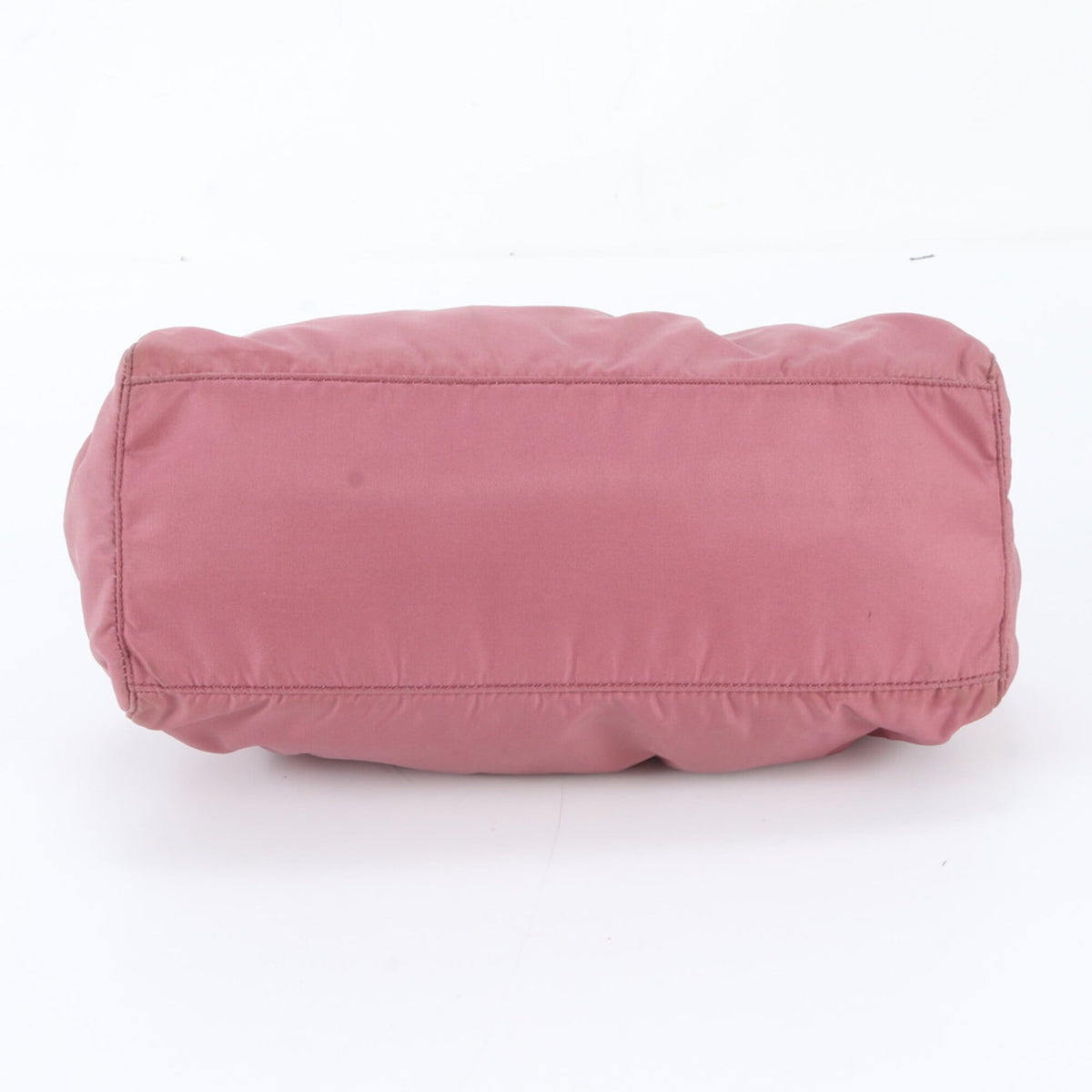 Prada Pink Leather Nylon Handbag Shoulder Bag (Pre-Owned)