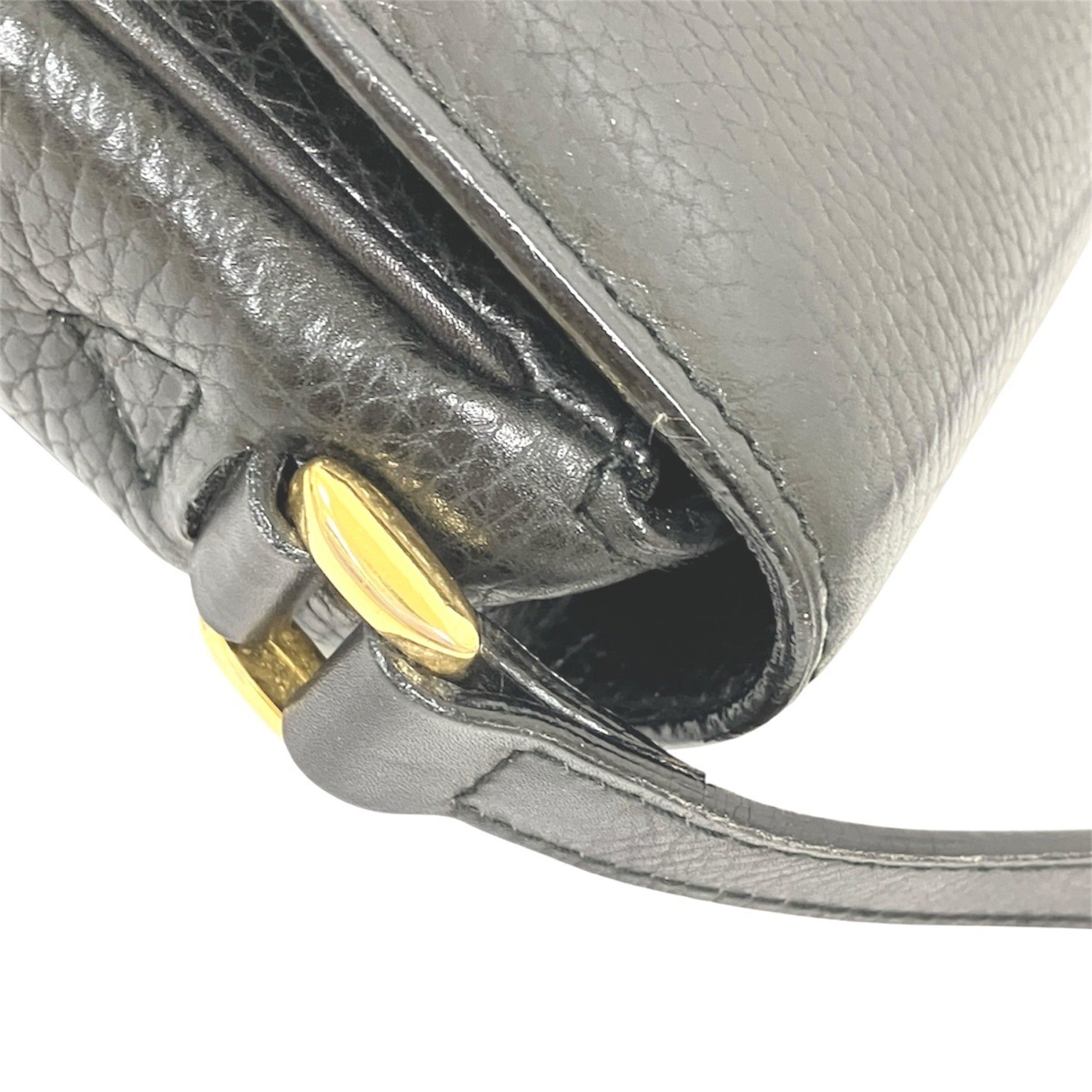 Celine Black Leather Shoulder Bag (Pre-Owned)
