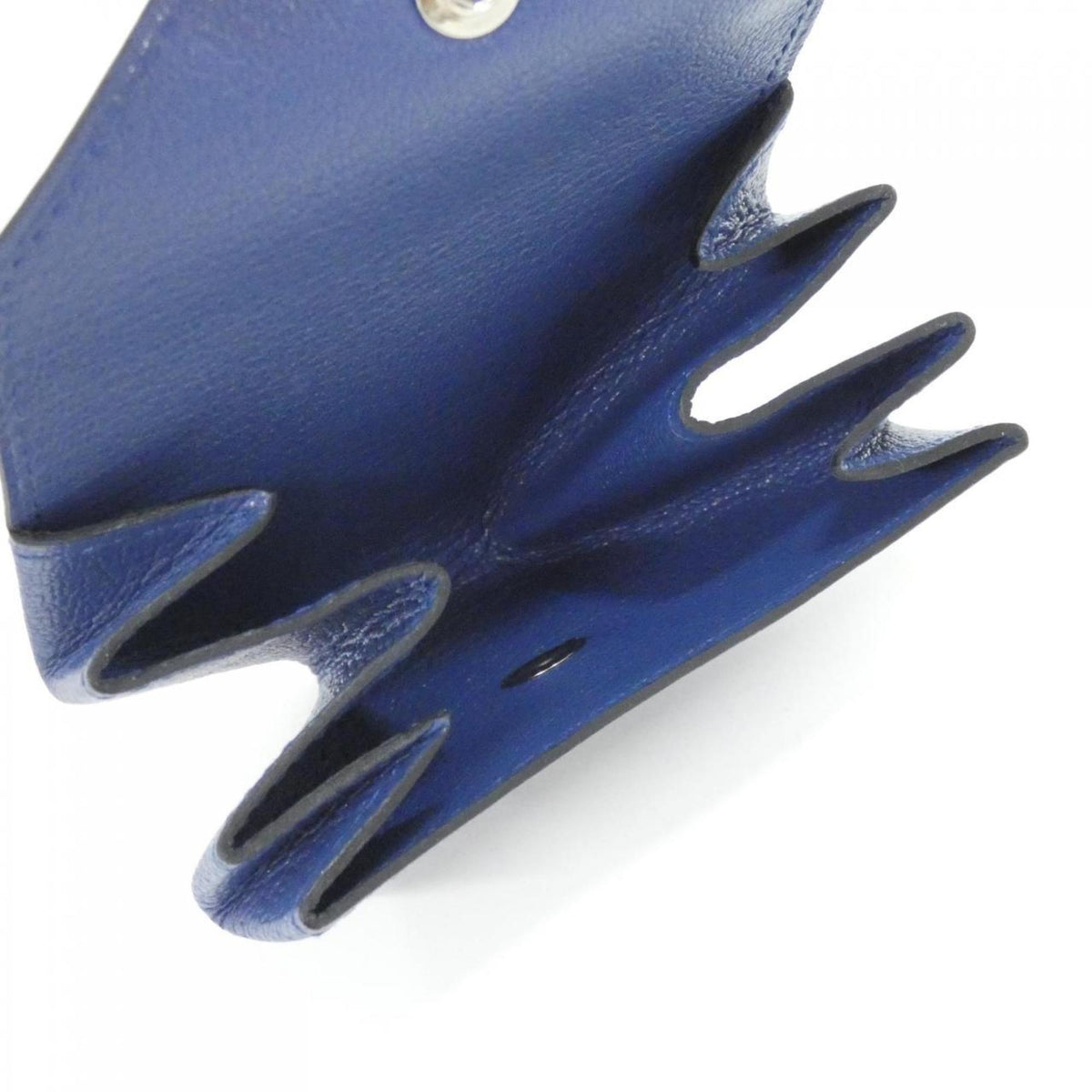 Hermes Blue Agate Chevre Leather Coin Purse/Coin Case (Pre-Owned)