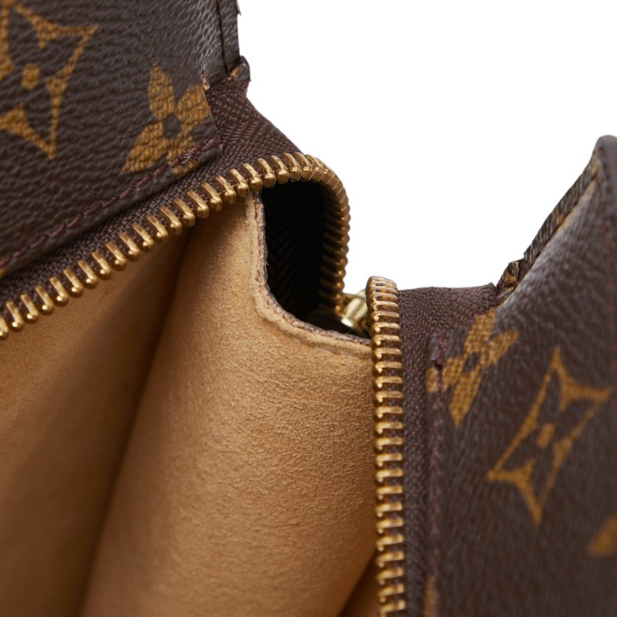 Louis Vuitton Brown Pvc Leather Shoulder Bag Tote Bag (Pre-Owned)