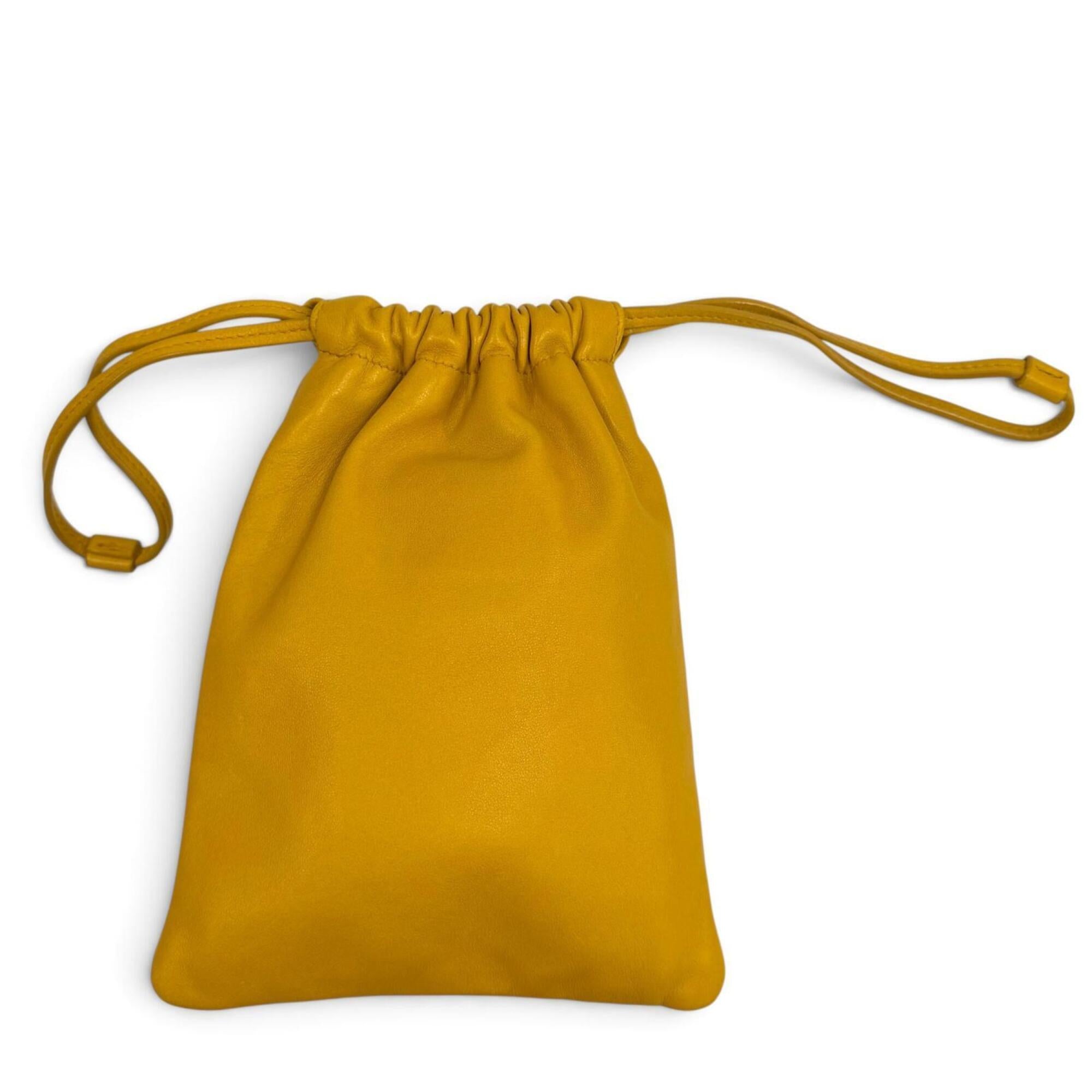 Saint Laurent Yellow Leather Shoulder Bag (Pre-Owned)