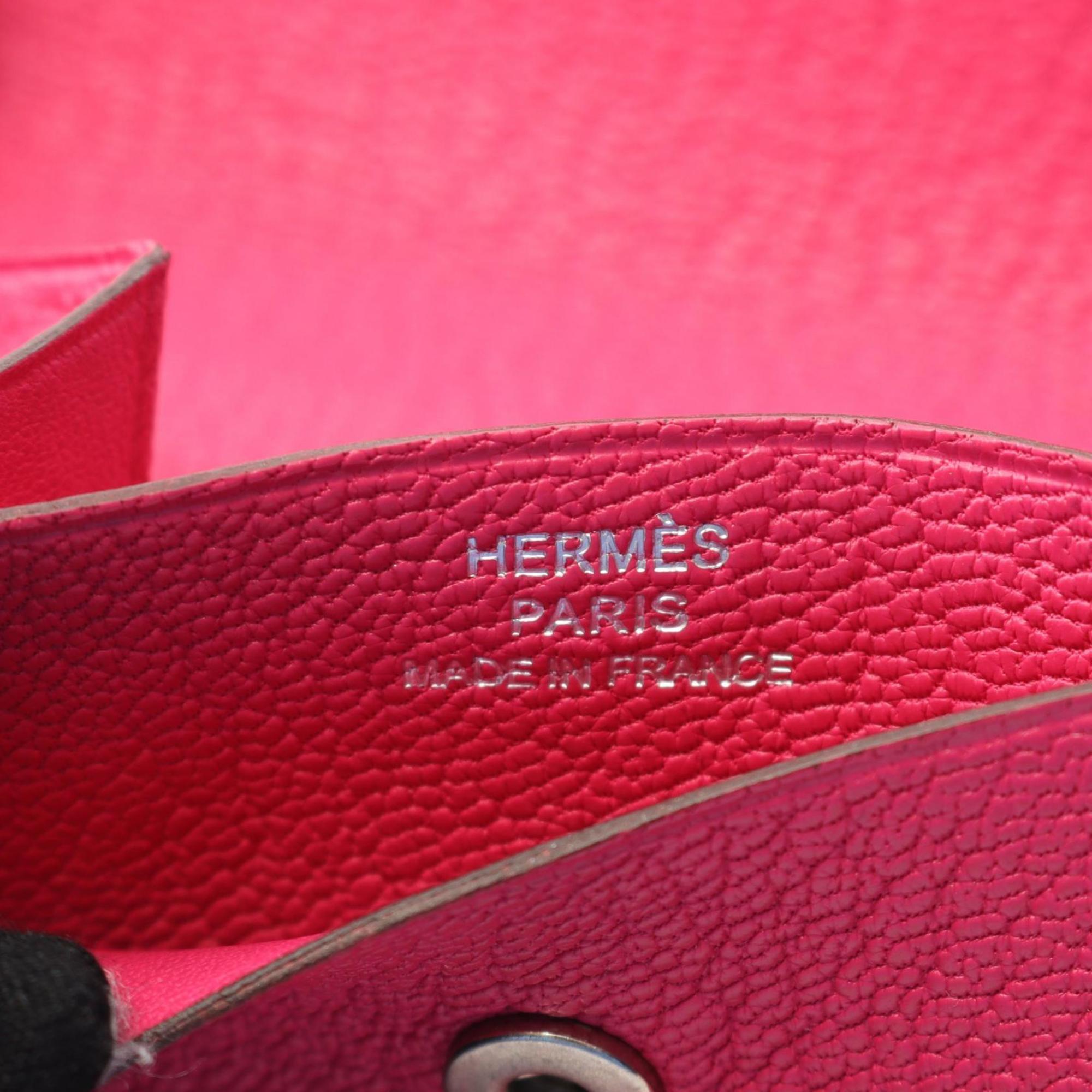 Hermes Pink Chevre Leather Wallet (Tri-Fold) (Pre-Owned)
