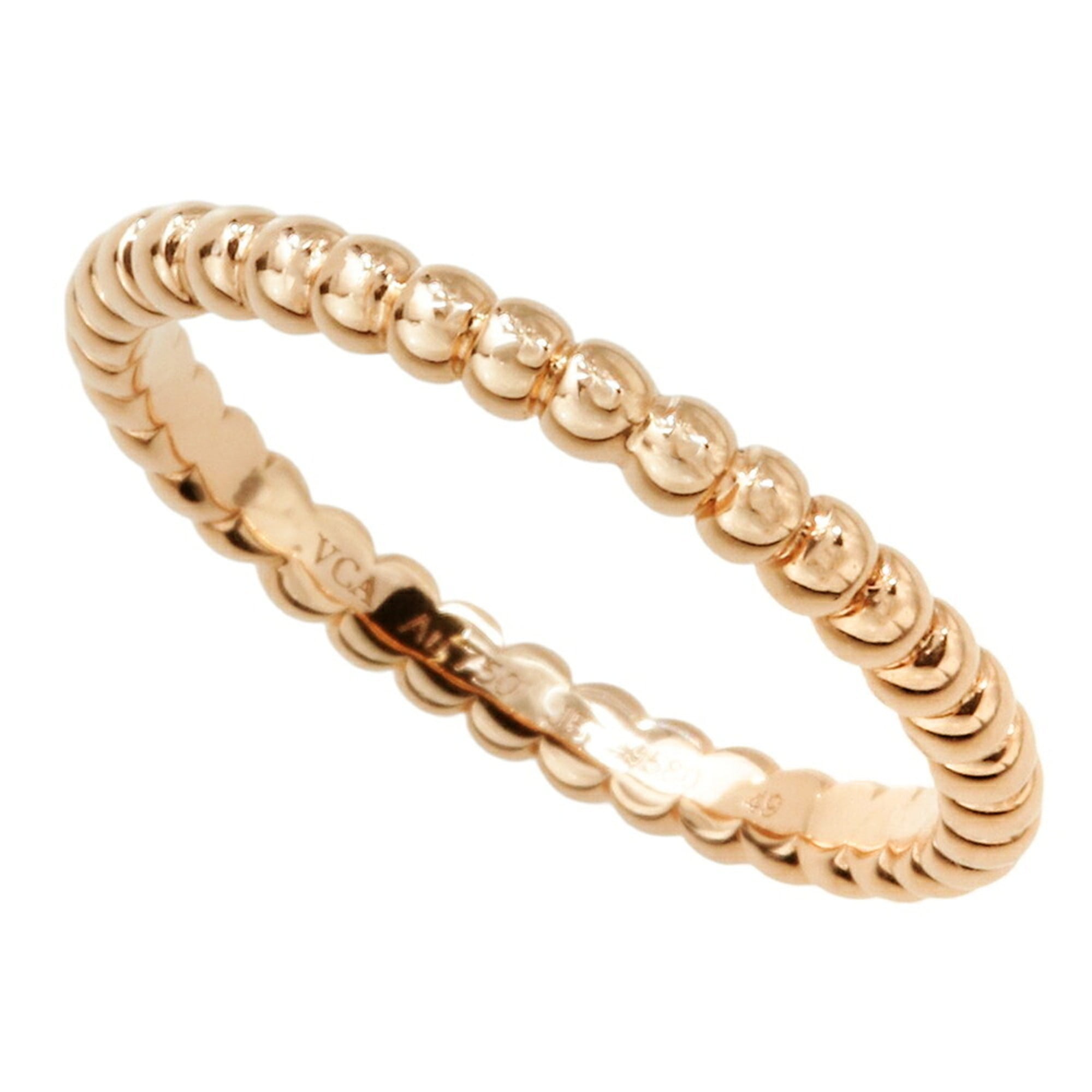 Van Cleef & Arpels Pink Gold Pink Gold (18K) Band Ring (Pre-Owned)