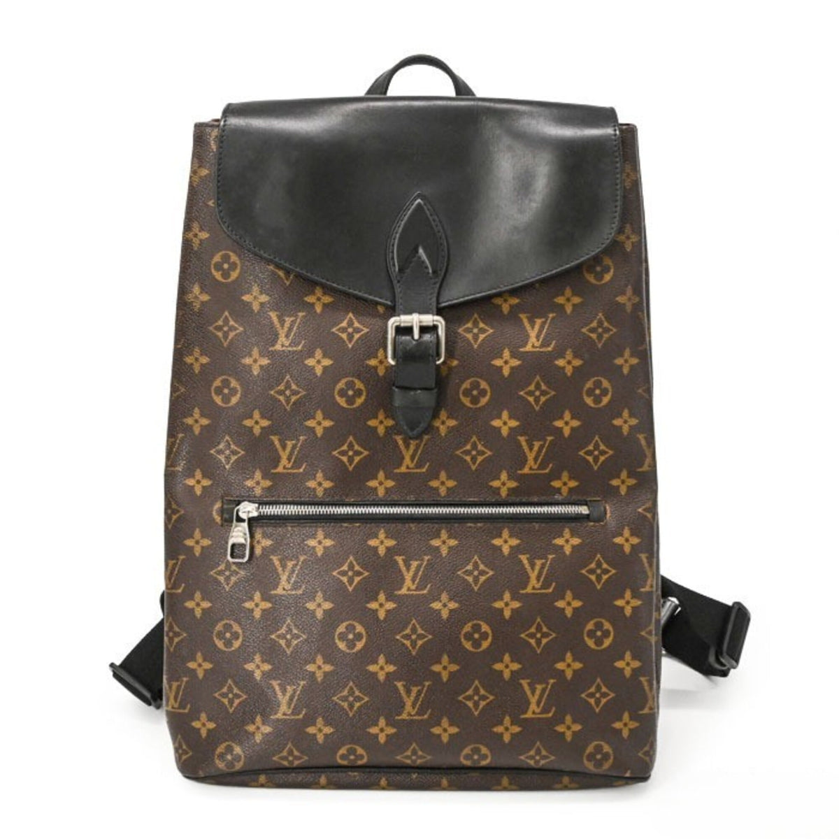 Louis Vuitton Black Brown Monogram Macassar Backpack (Pre-Owned)