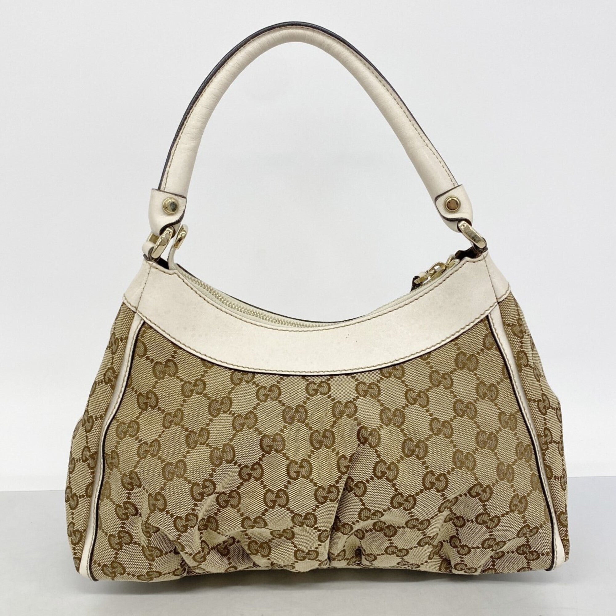 Gucci Beige Canvas Handbag (Pre-Owned)