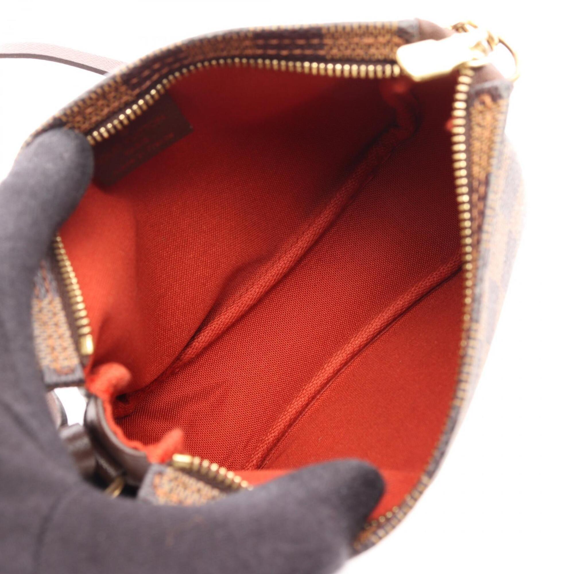 Louis Vuitton Damier Brown Ebene Coated Canvas Leather Handbag (Pre-Owned)