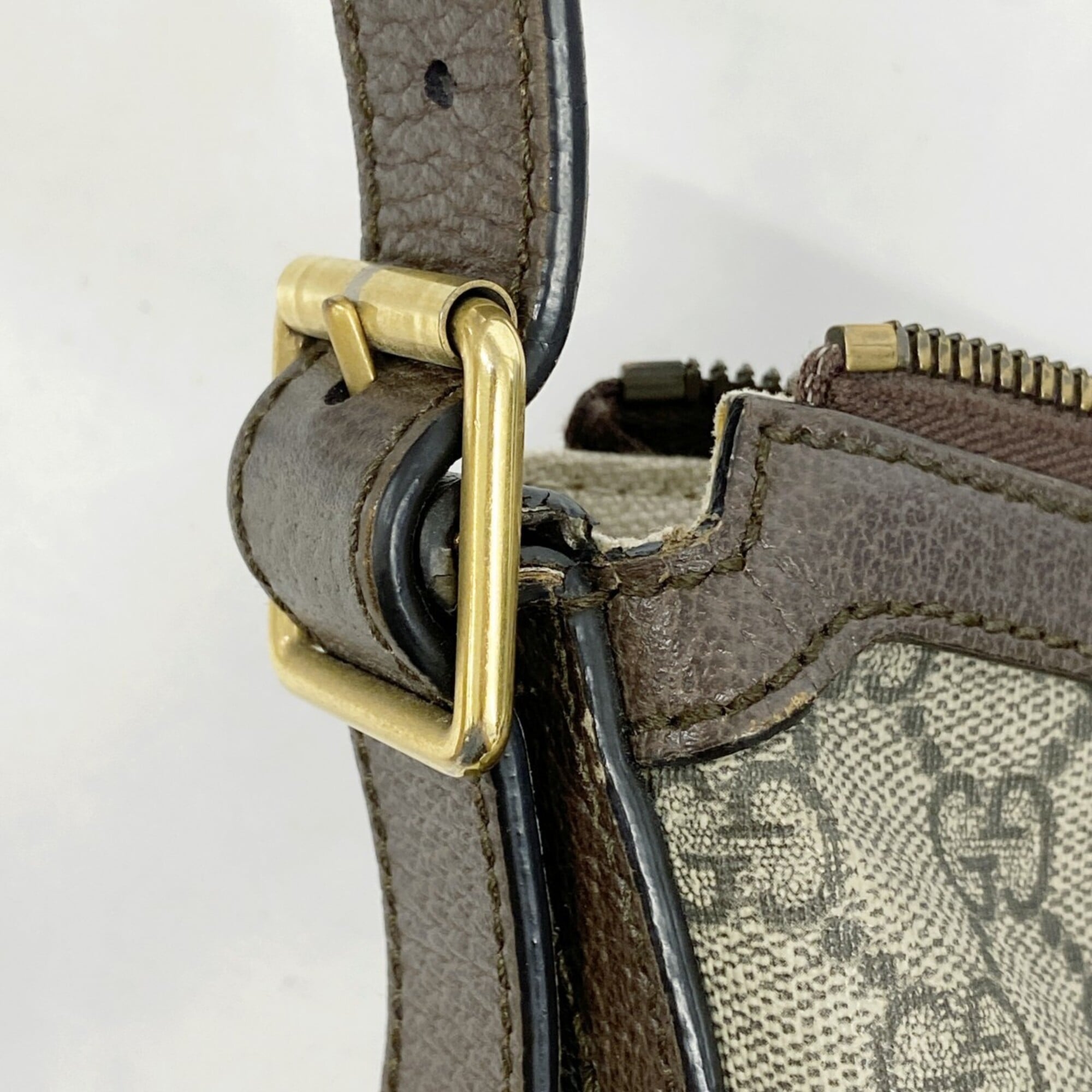 Gucci Brown Pvc Shoulder Bag (Pre-Owned)