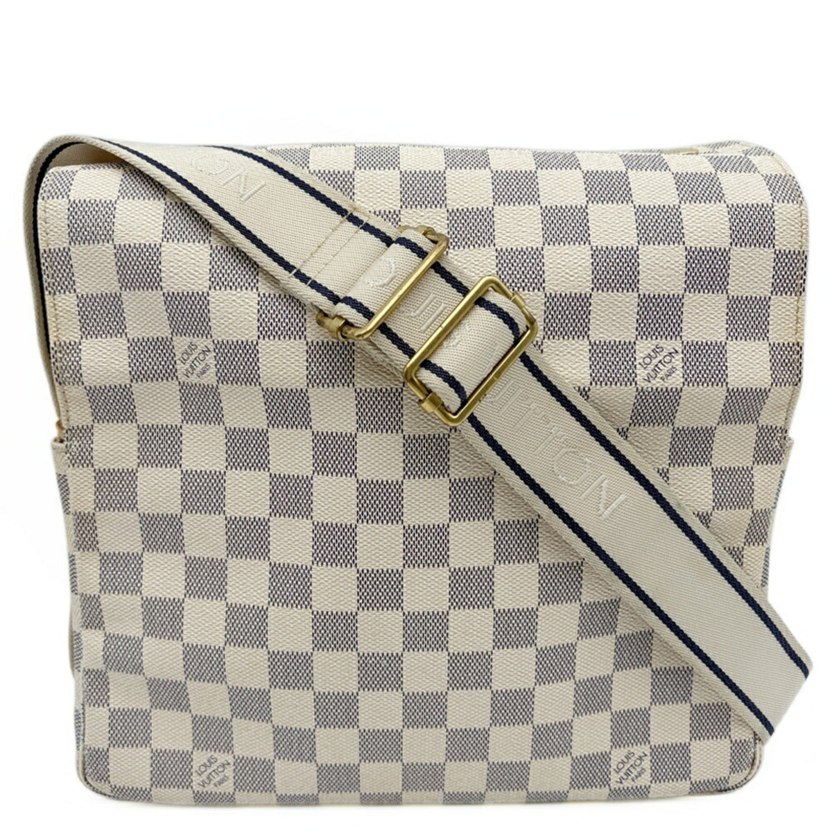 Louis Vuitton Damier Azur Damier Azur Damier Canvas Shoulder Bag (Pre-Owned)