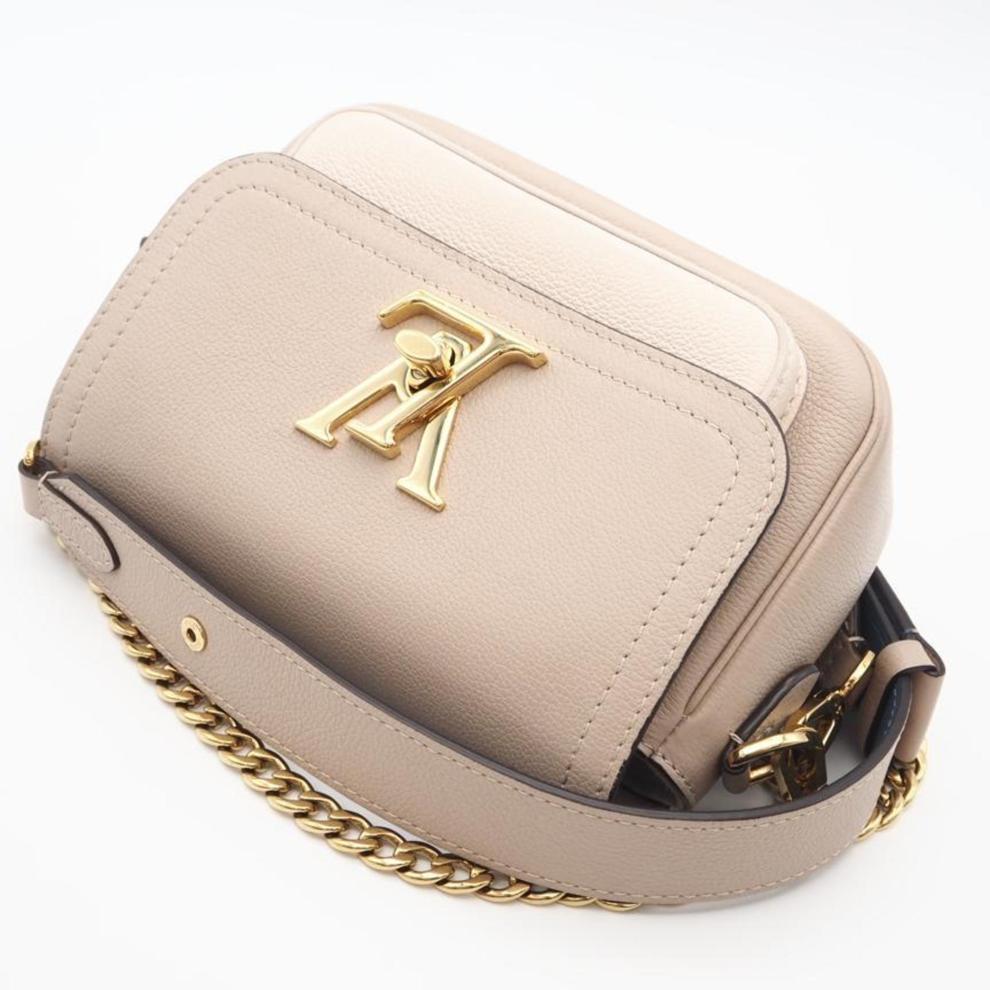 Louis Vuitton Beige Blue Cream Grayish Leather Shoulder Bag (Pre-Owned)