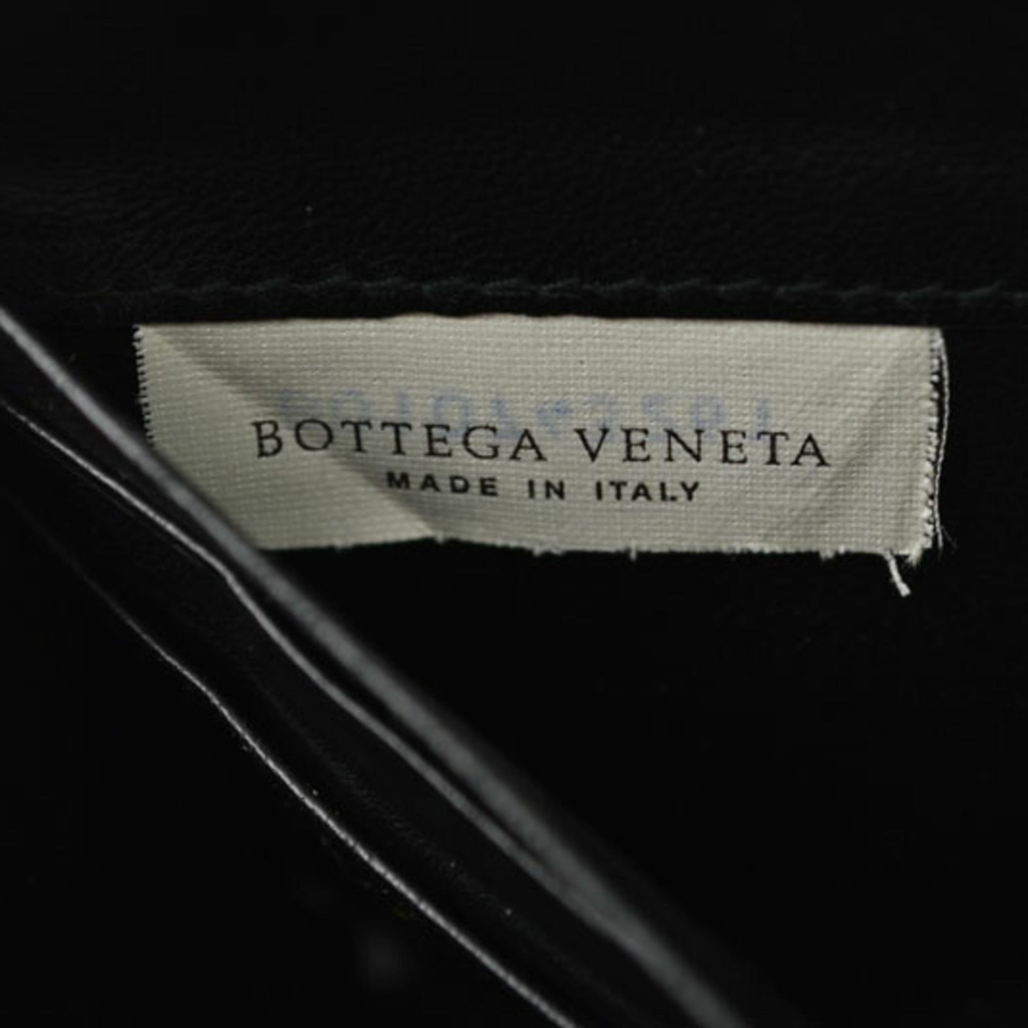 Bottega Veneta Intrecciato Black Leather Long Wallet (Bi-Fold) (Pre-Owned)