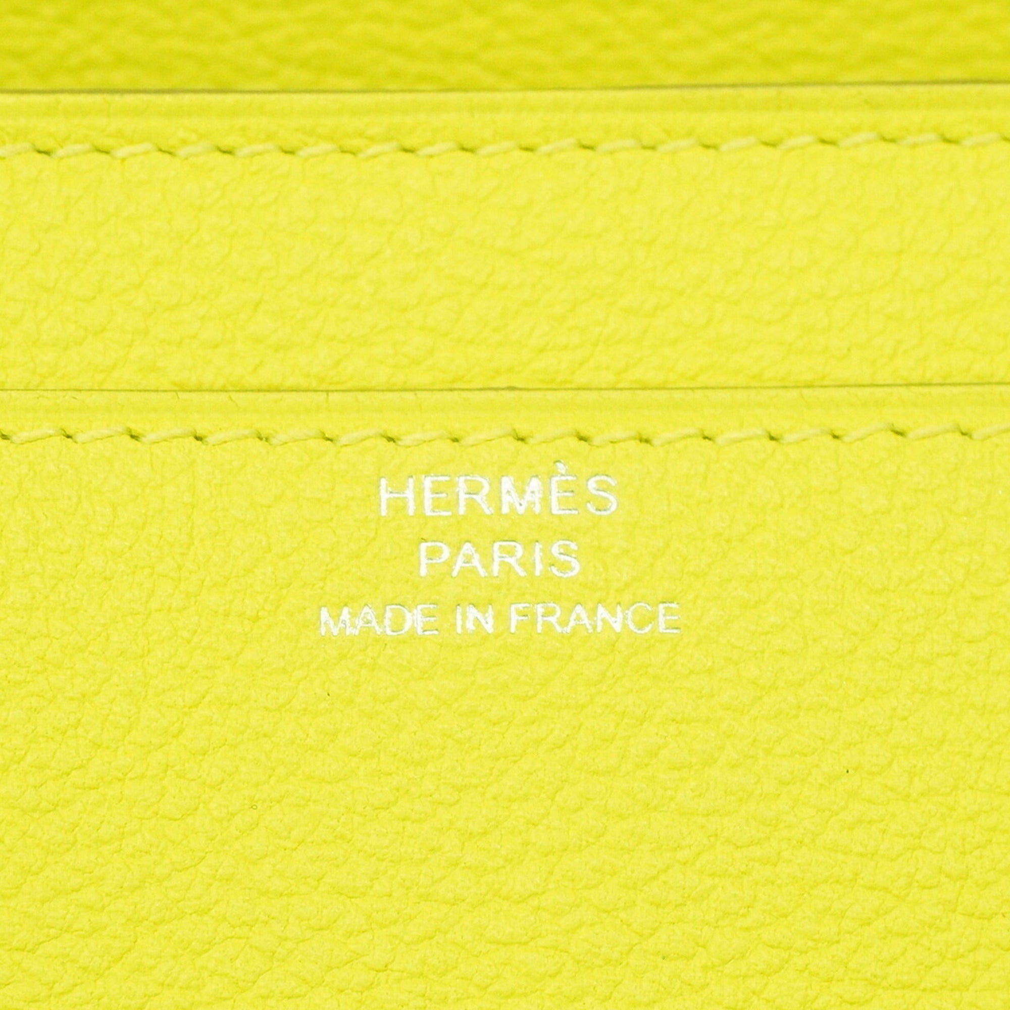 Hermes Lime Chain/Shoulder Wallet (Pre-Owned)