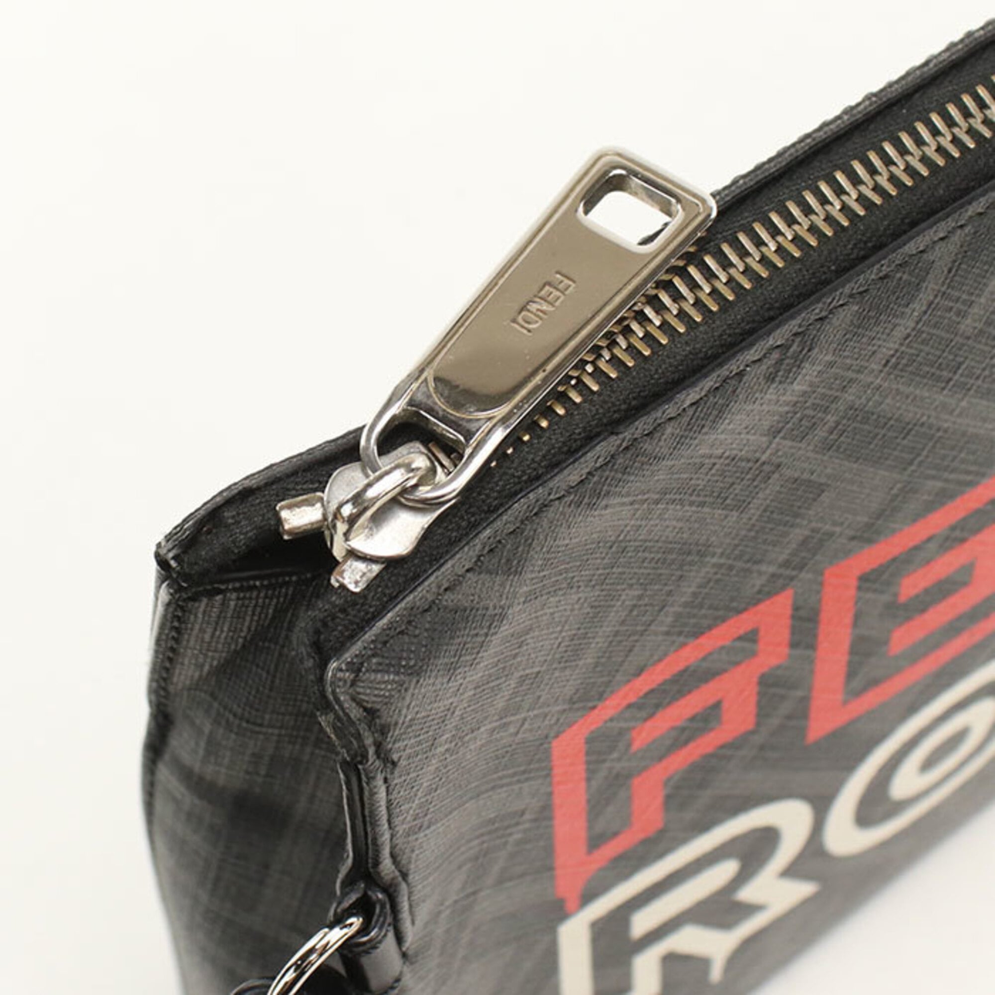 Fendi Black Pvc Clutch Bag (Pre-Owned)