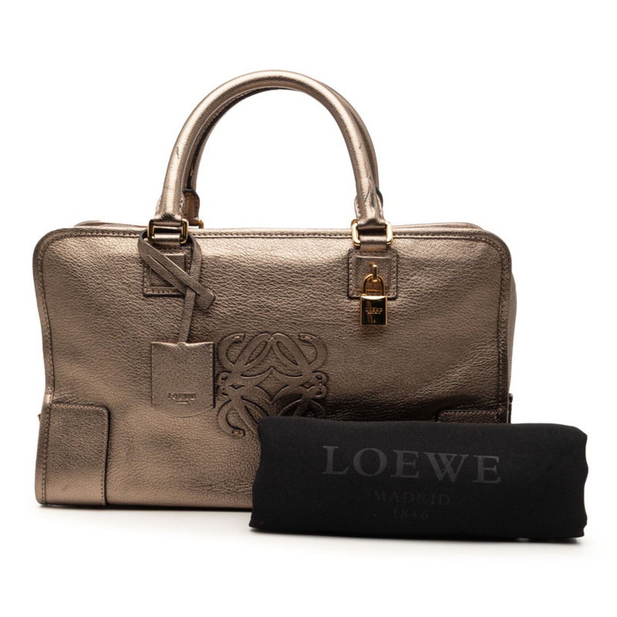 Loewe Gold Leather Handbag (Pre-Owned)