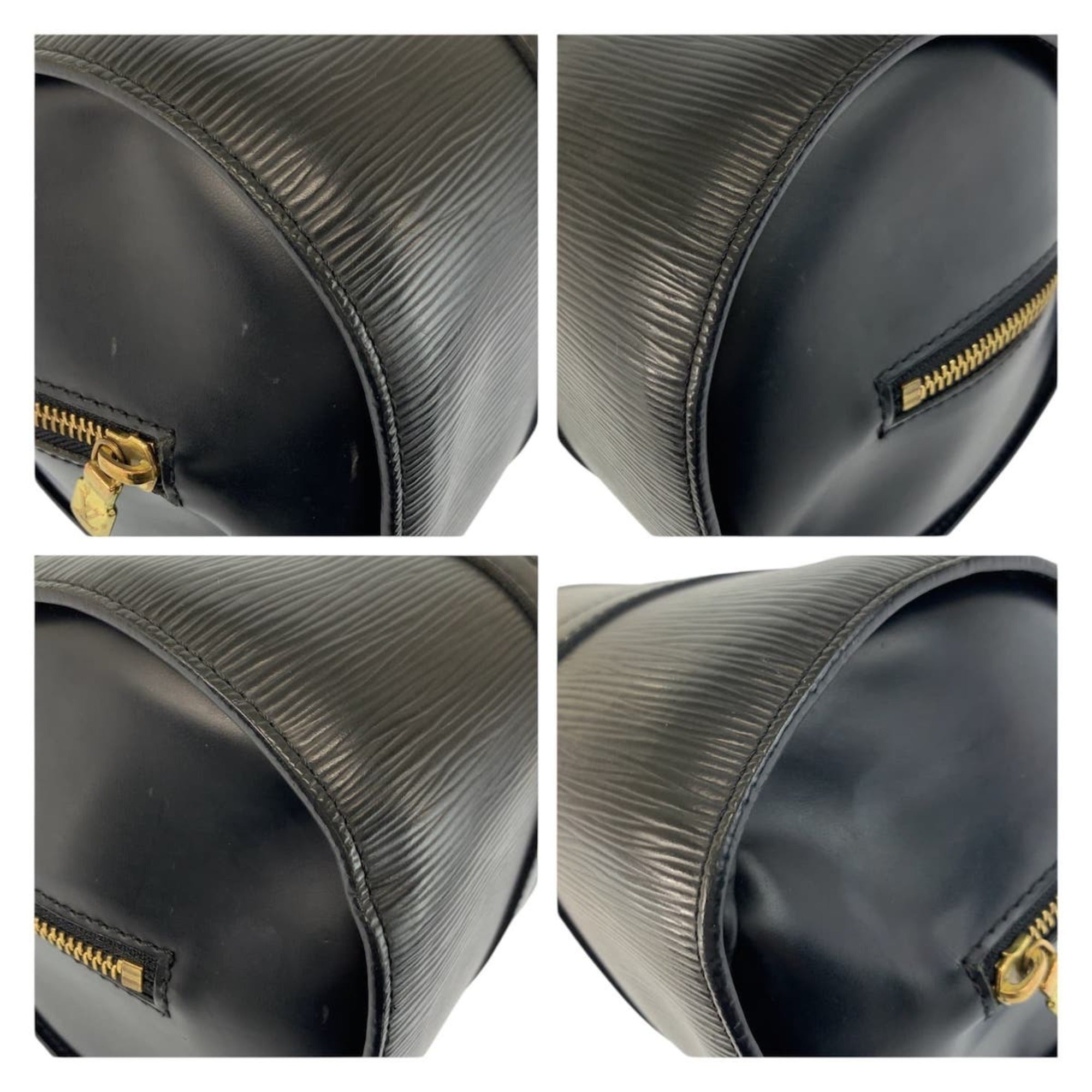 Louis Vuitton Black Epi Leather Handbag Shoulder Bag (Pre-Owned)