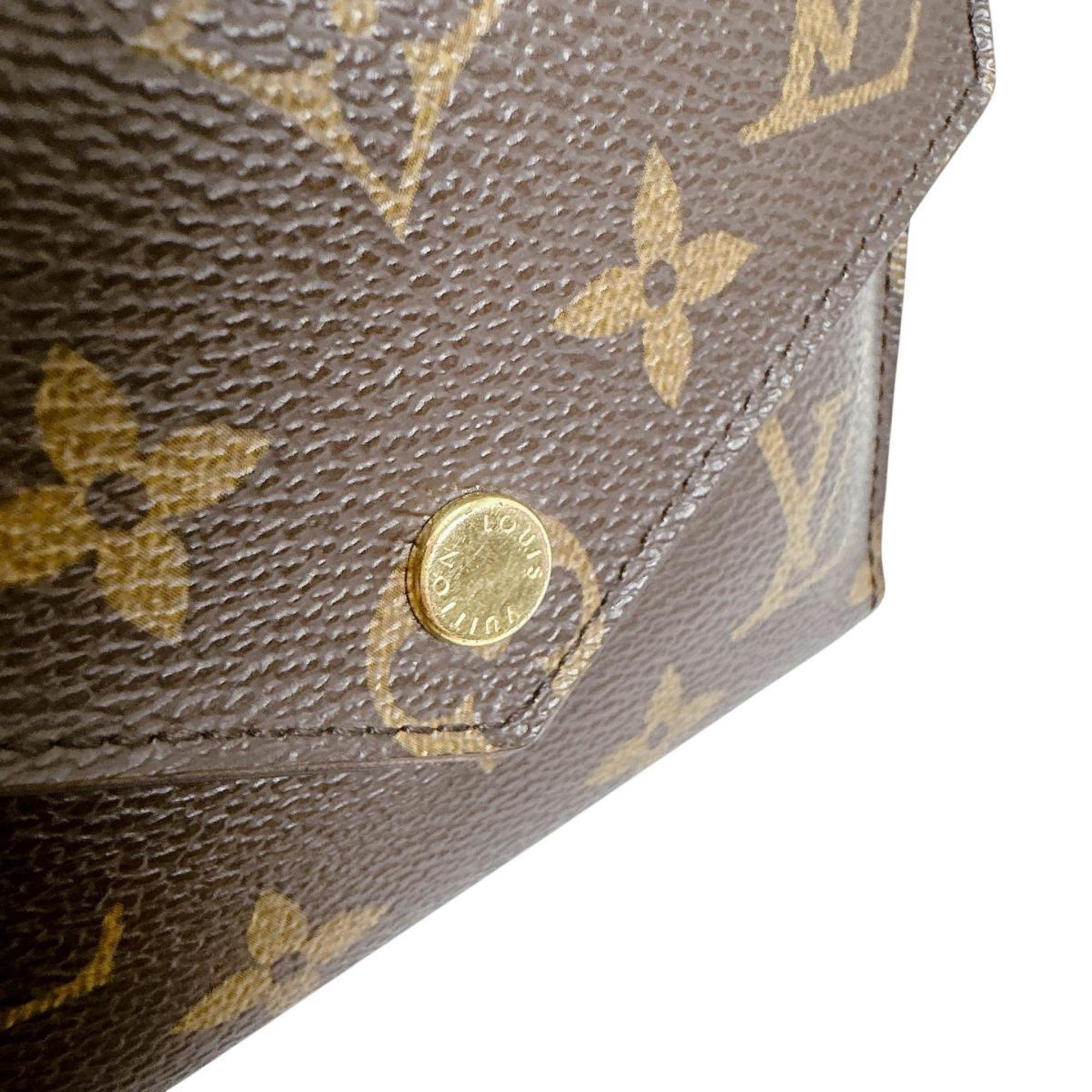 Louis Vuitton Monogram Brown Monogram Wallet (Tri-Fold) (Pre-Owned)