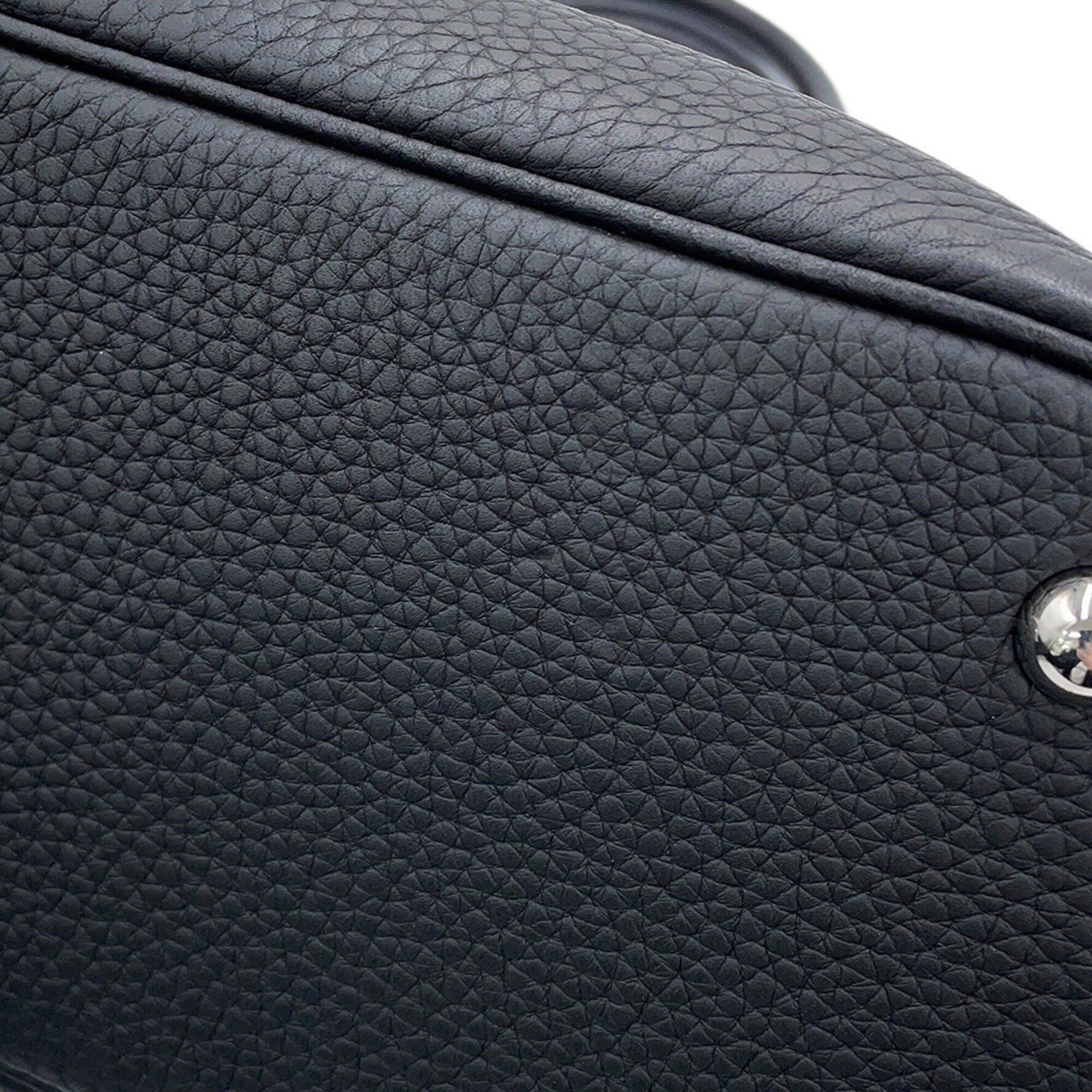 Hermes Bolide Black Taurillon Clemence Leather Handbag Shoulder Bag (Pre-Owned)
