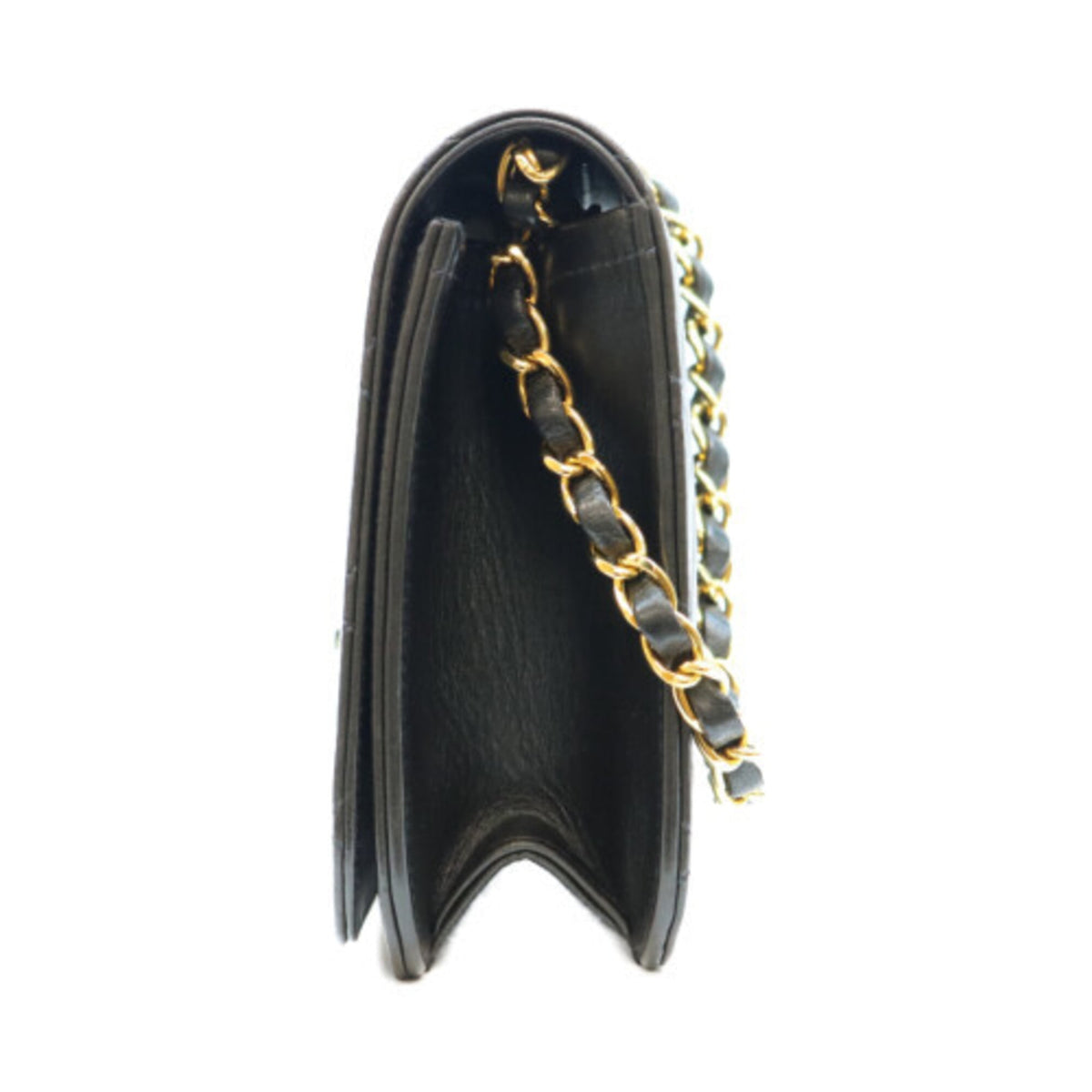 Chanel Black Leather Shoulder Bag (Pre-Owned)