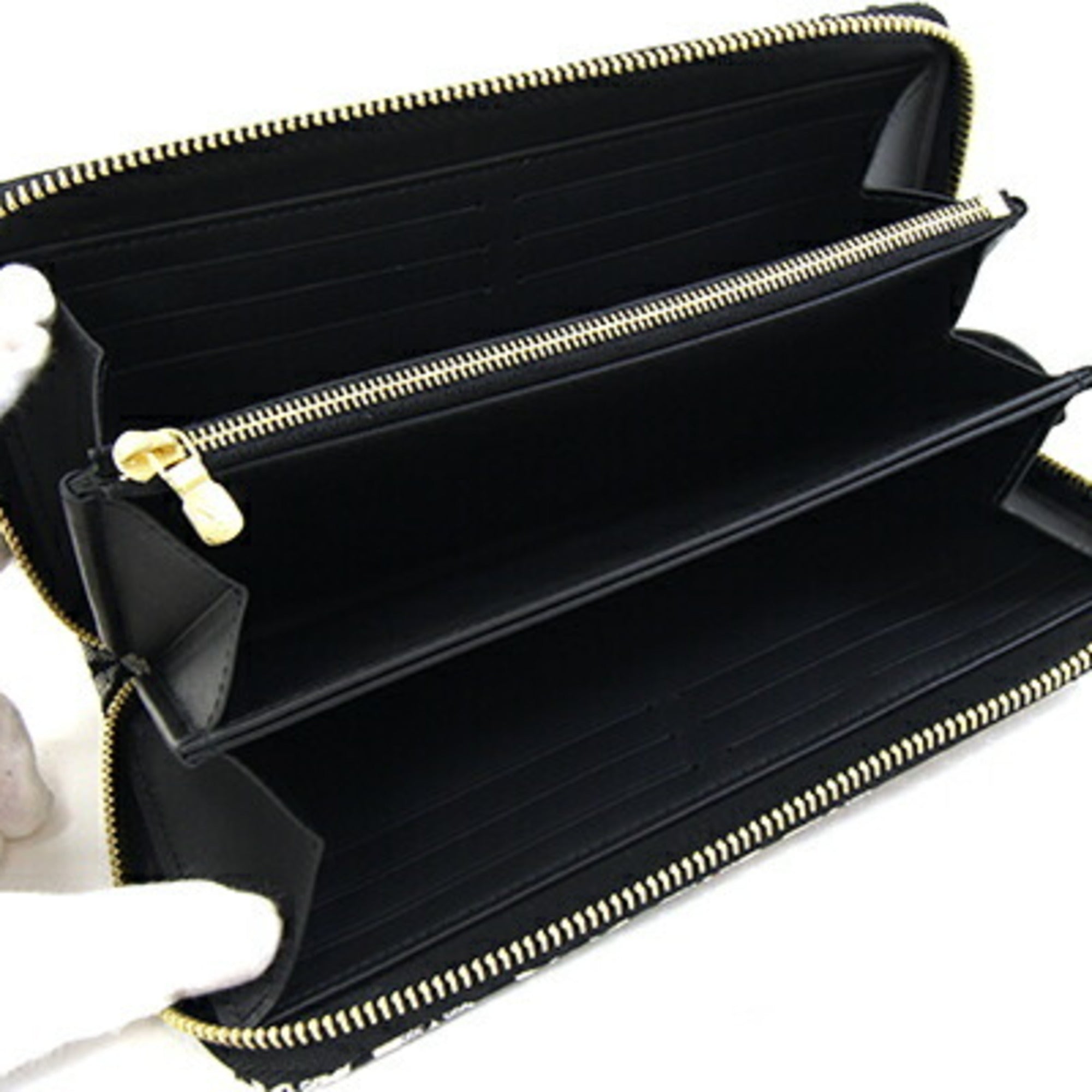 Louis Vuitton Gris Jacquard Chain/Shoulder Wallet (Pre-Owned)