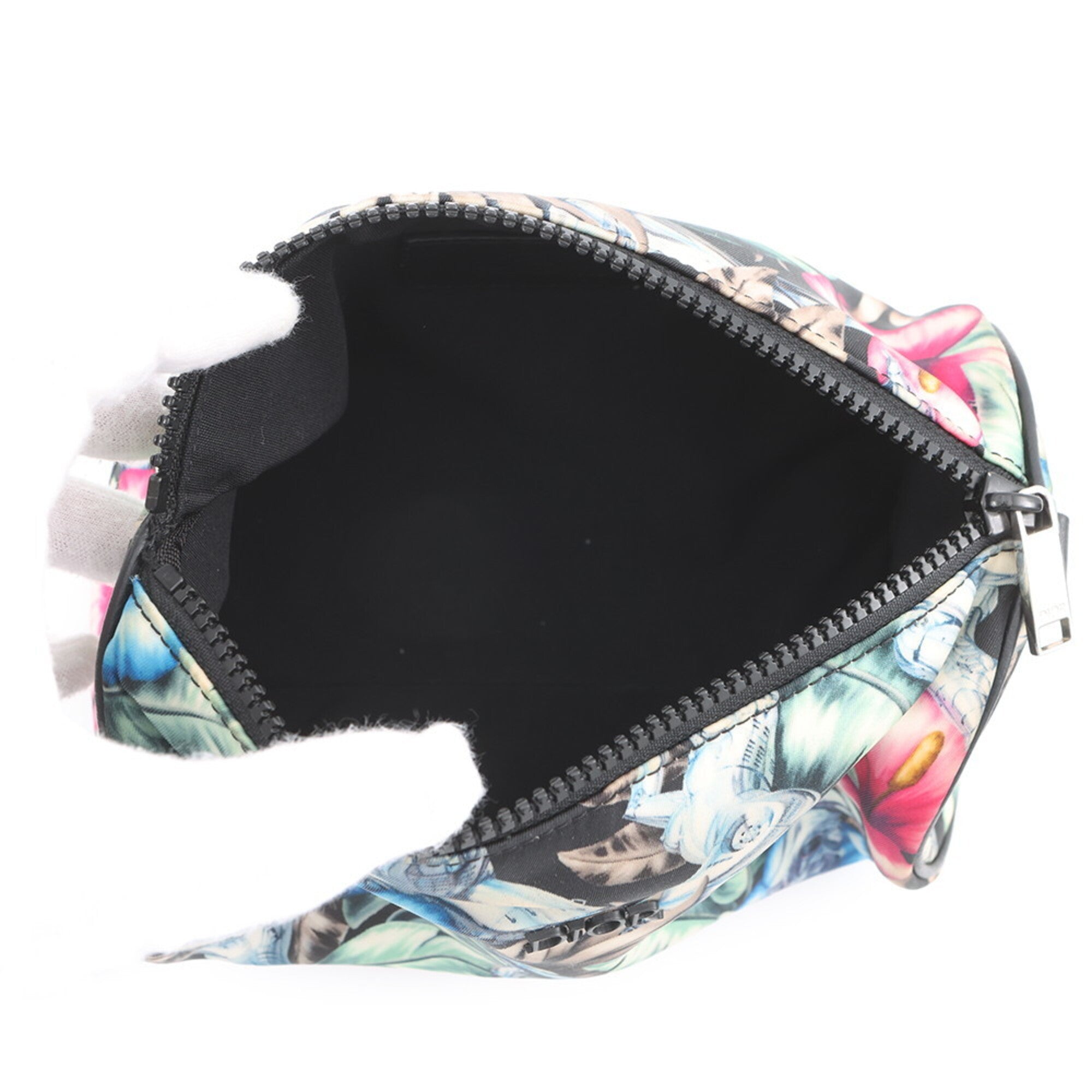 Christian Dior Black Multi-Color Nylon Handbag Shoulder Bag (Pre-Owned)