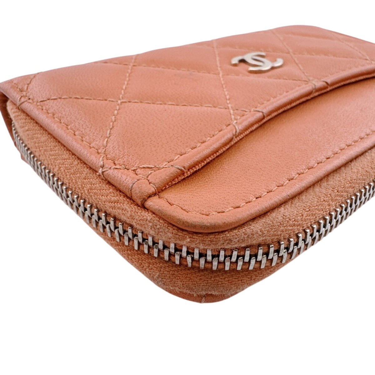Chanel Orange Coin Purse/Coin Case (Pre-Owned)