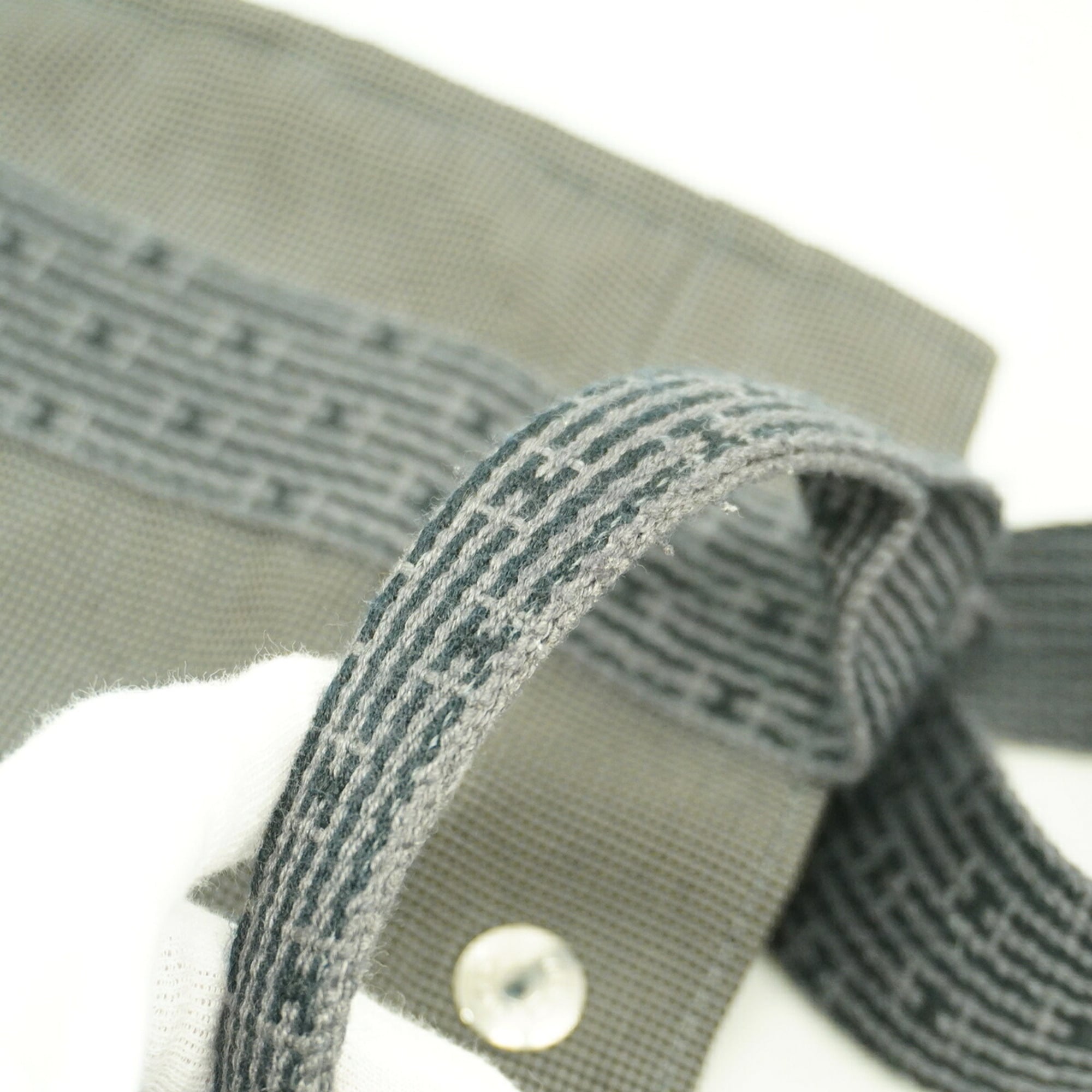Hermes Gray Nylon Backpack (Pre-Owned)
