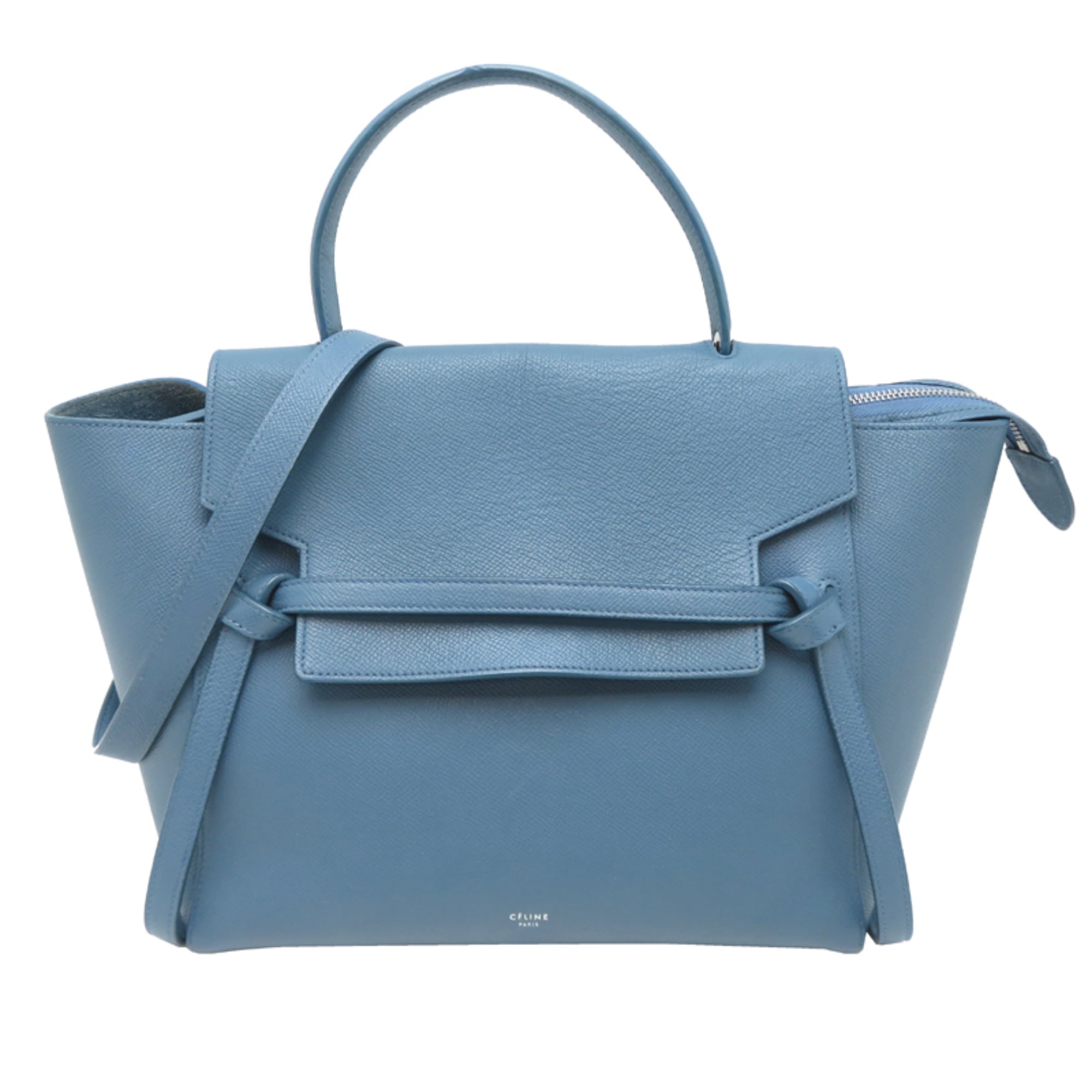 Celine Light Blue Leather Handbag (Pre-Owned)