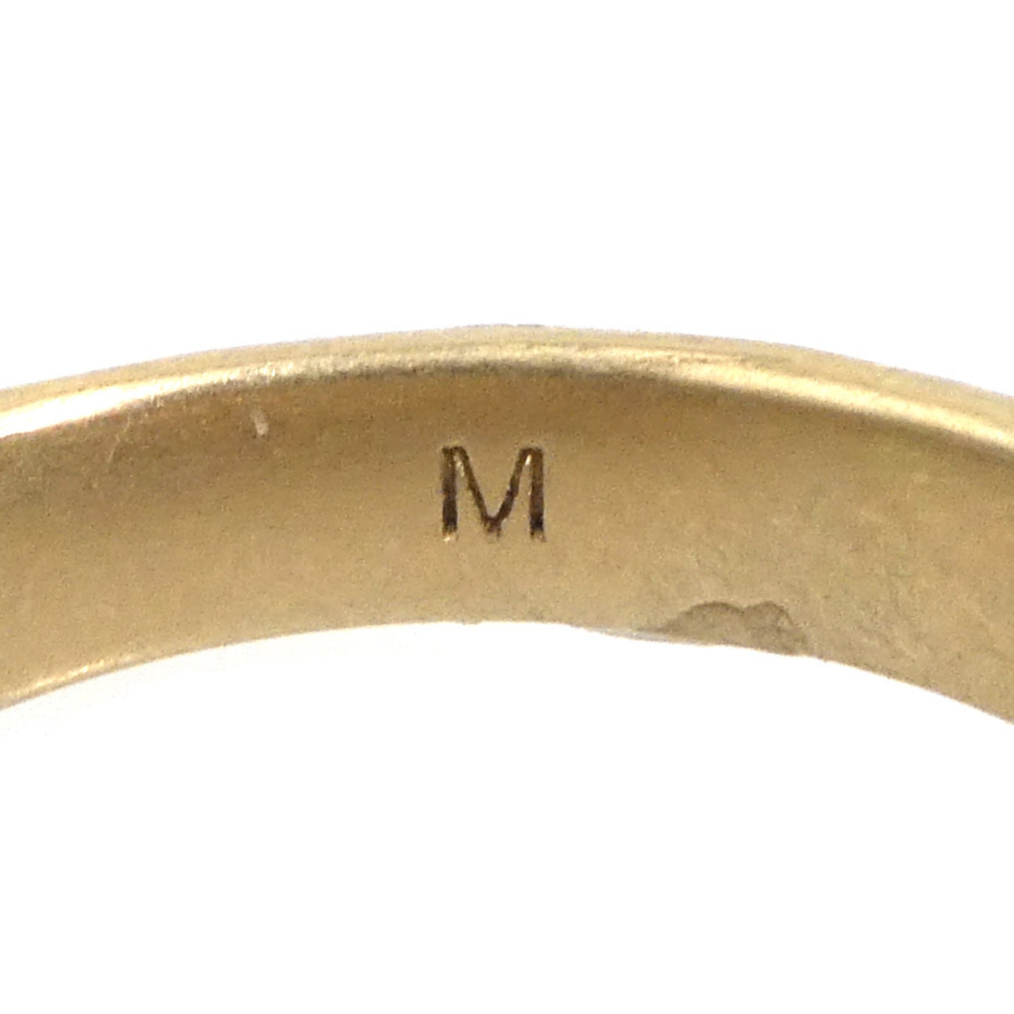 Christian Dior Gold Metal Band Ring (Pre-Owned)