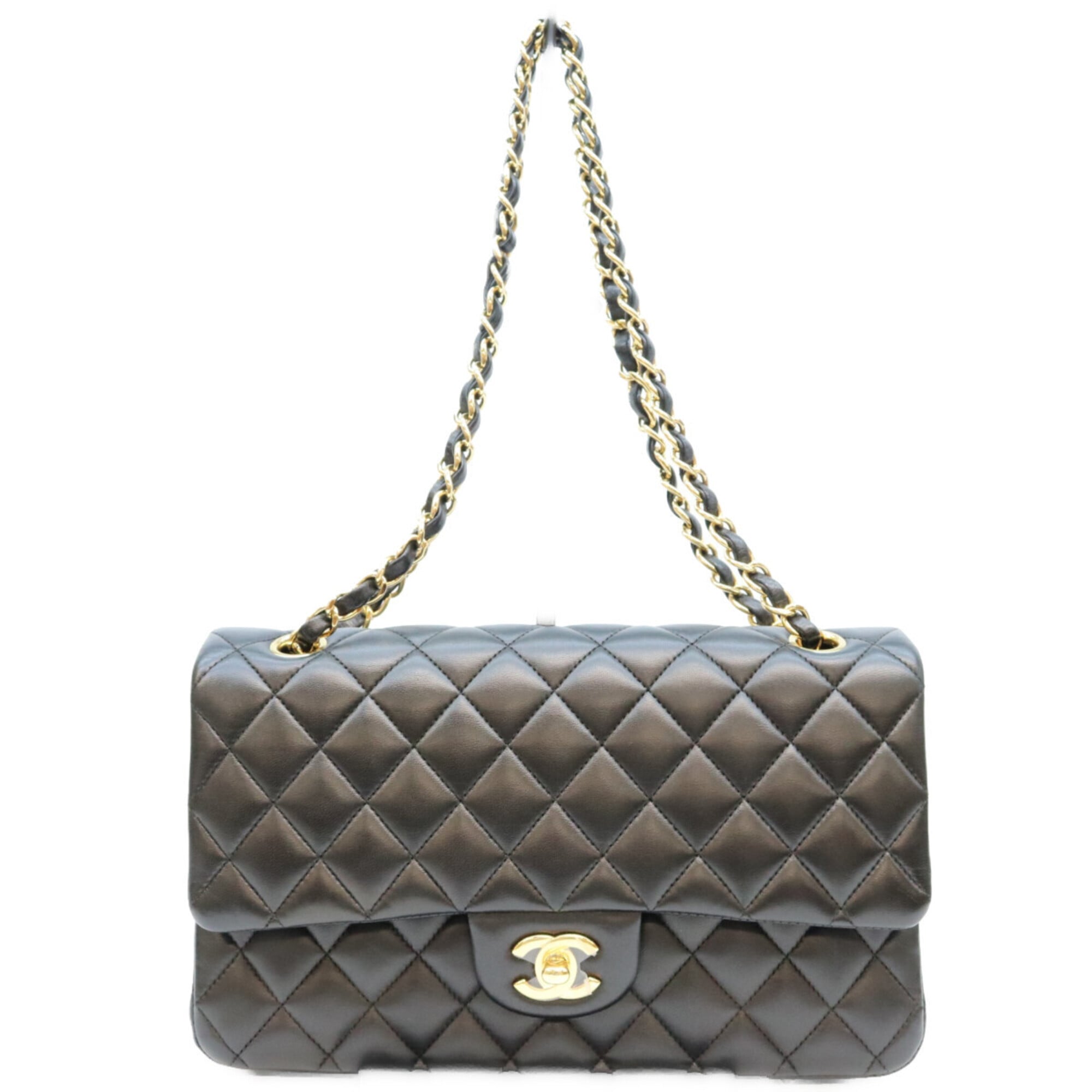 Chanel Black Leather Shoulder Bag (Pre-Owned)