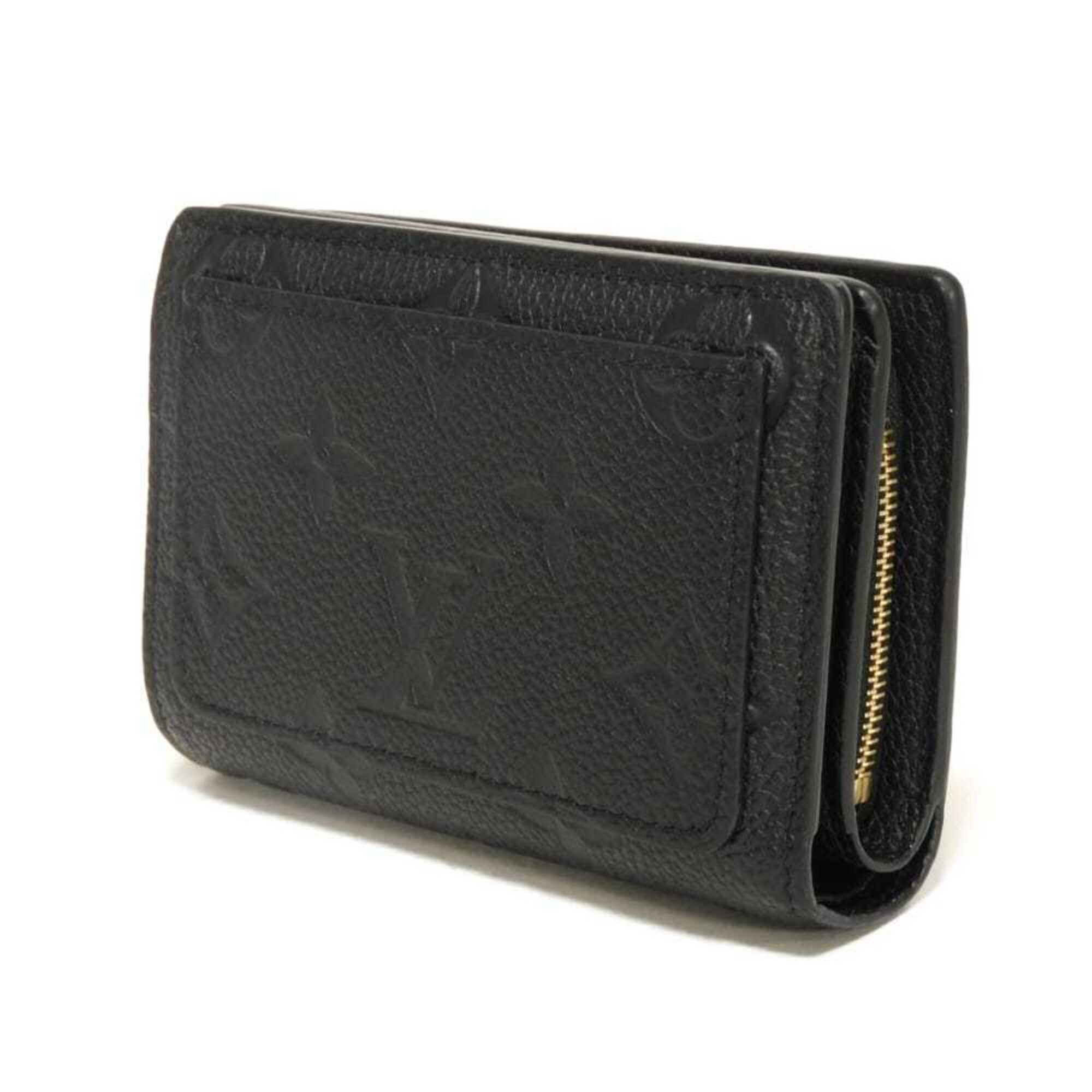 Louis Vuitton Black Galle Monogram Noir Monogram Empreinte Wallet (Bi-Fold) (Pre-Owned)