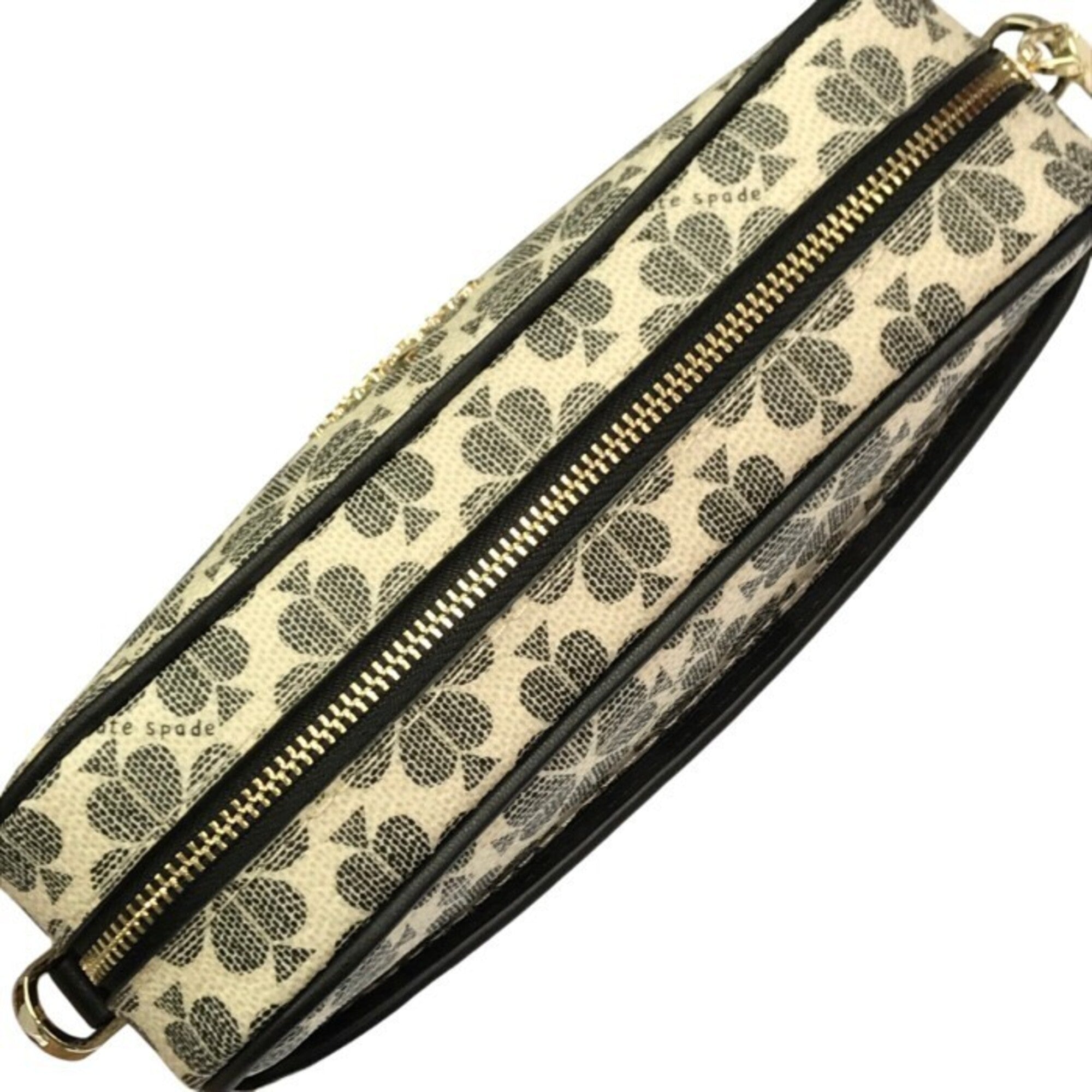 Kate Spade Black White Pvc Leather Shoulder Bag (Pre-Owned)