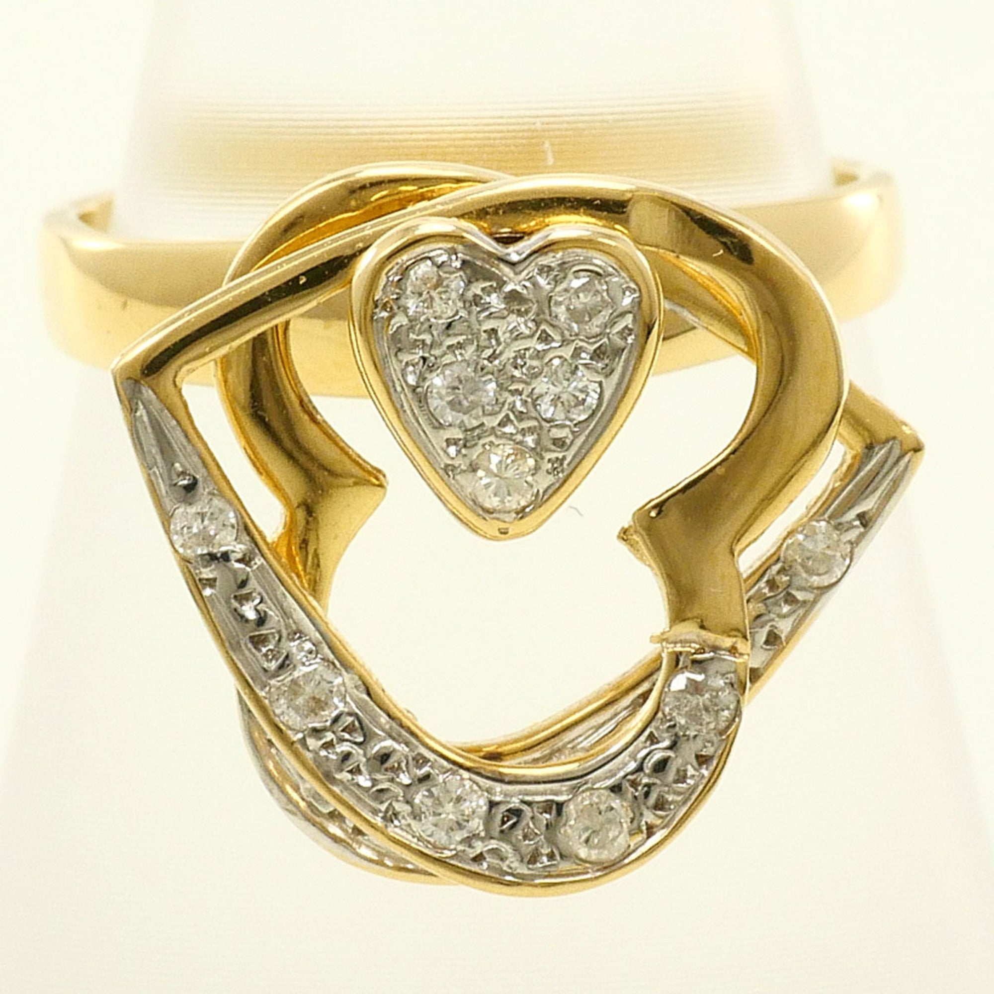 Unbranded White Gold Yellow Gold Yellow Gold (18K) White Gold (18K) Band Ring (Pre-Owned)