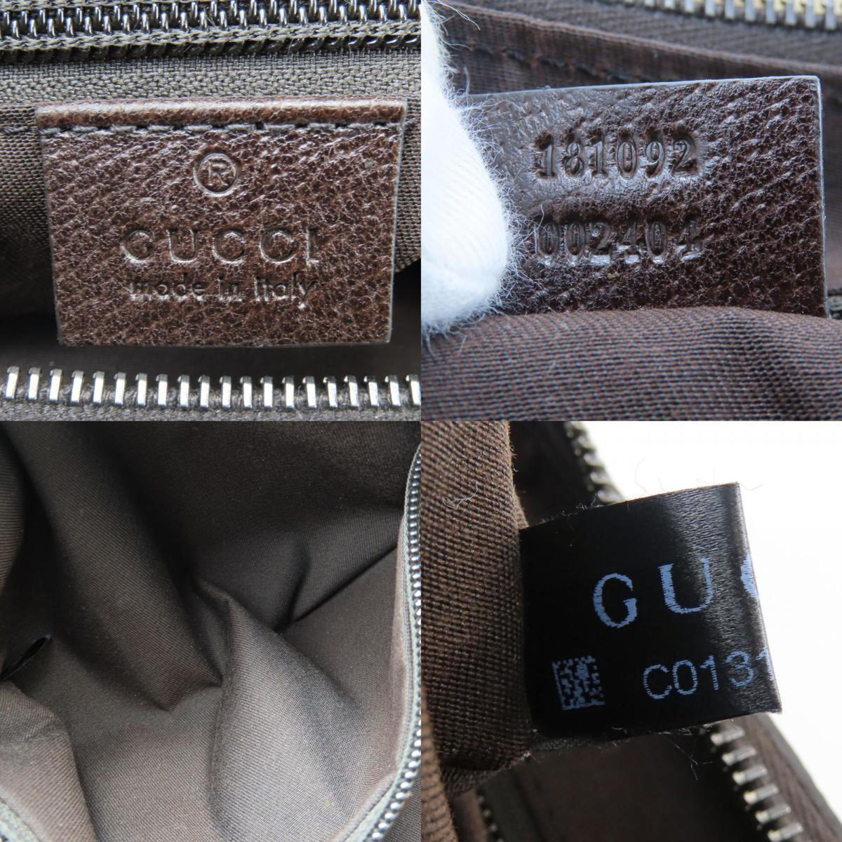 Gucci Gg Canvas Beige Brown Gg Canvas Shoulder Bag (Pre-Owned)