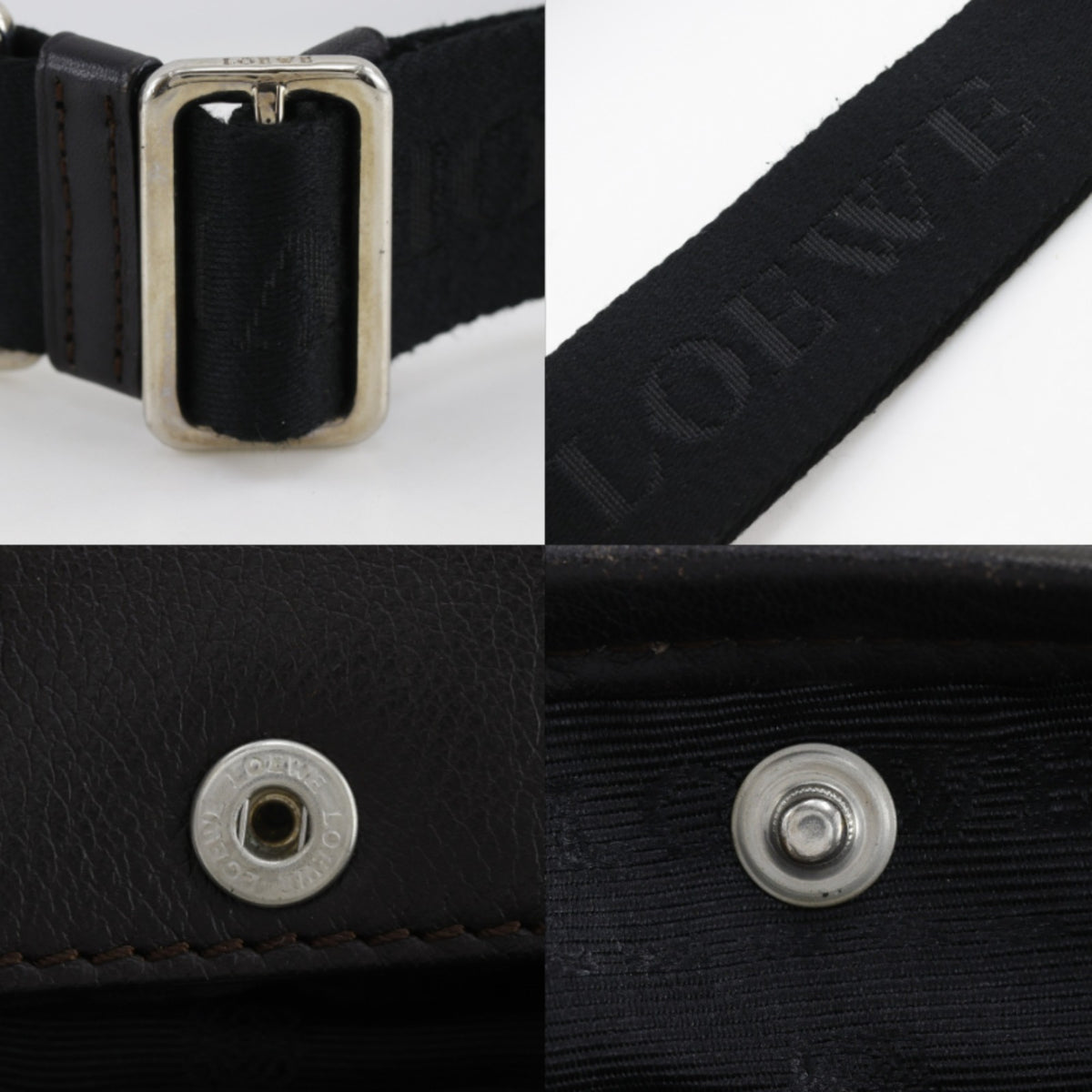 Loewe Black Leather Shoulder Bag (Pre-Owned)