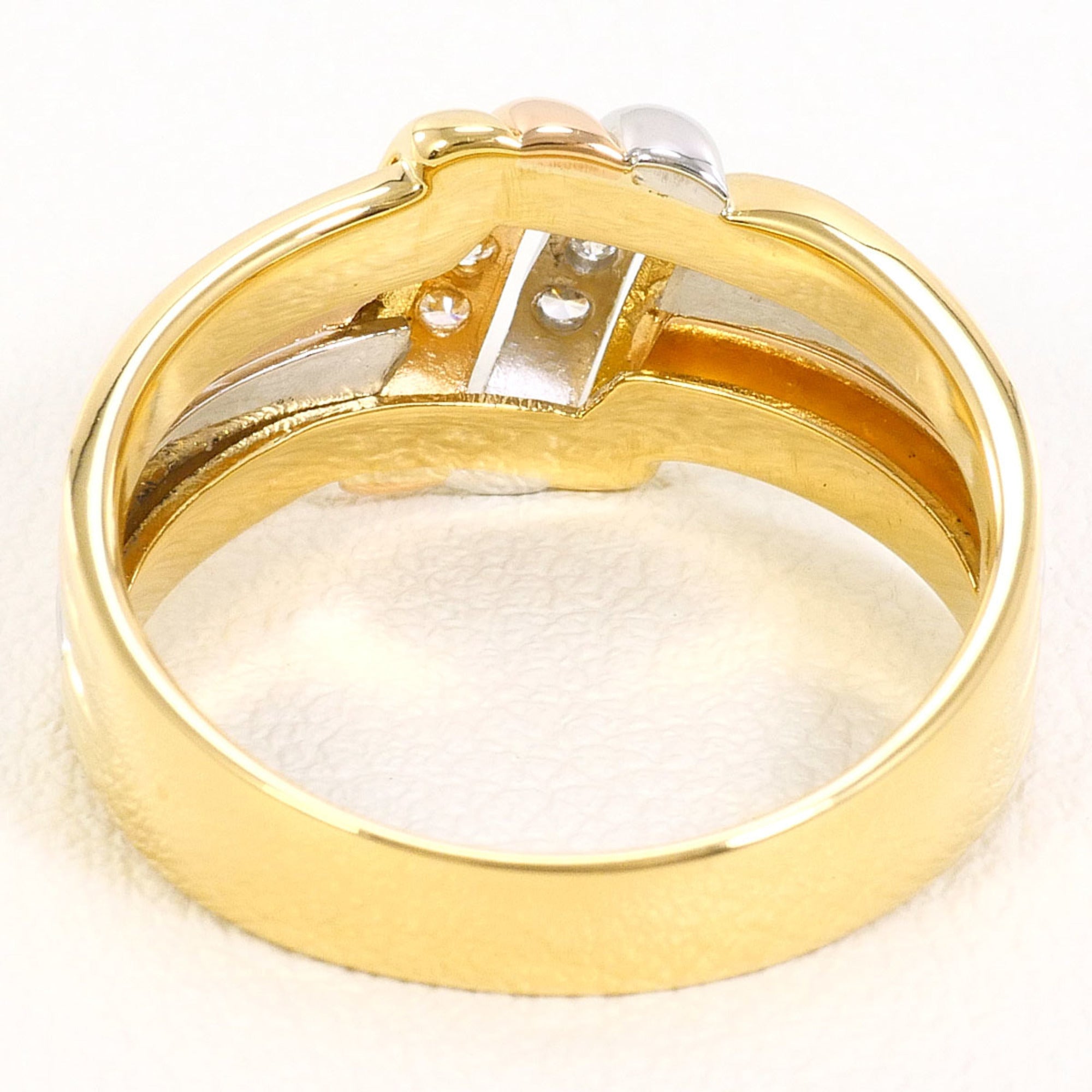 Unbranded Pink Gold Platinum Yellow Gold Yellow Gold (18K) Pink Gold (18K) Platinum 900 Band Ring (Pre-Owned)