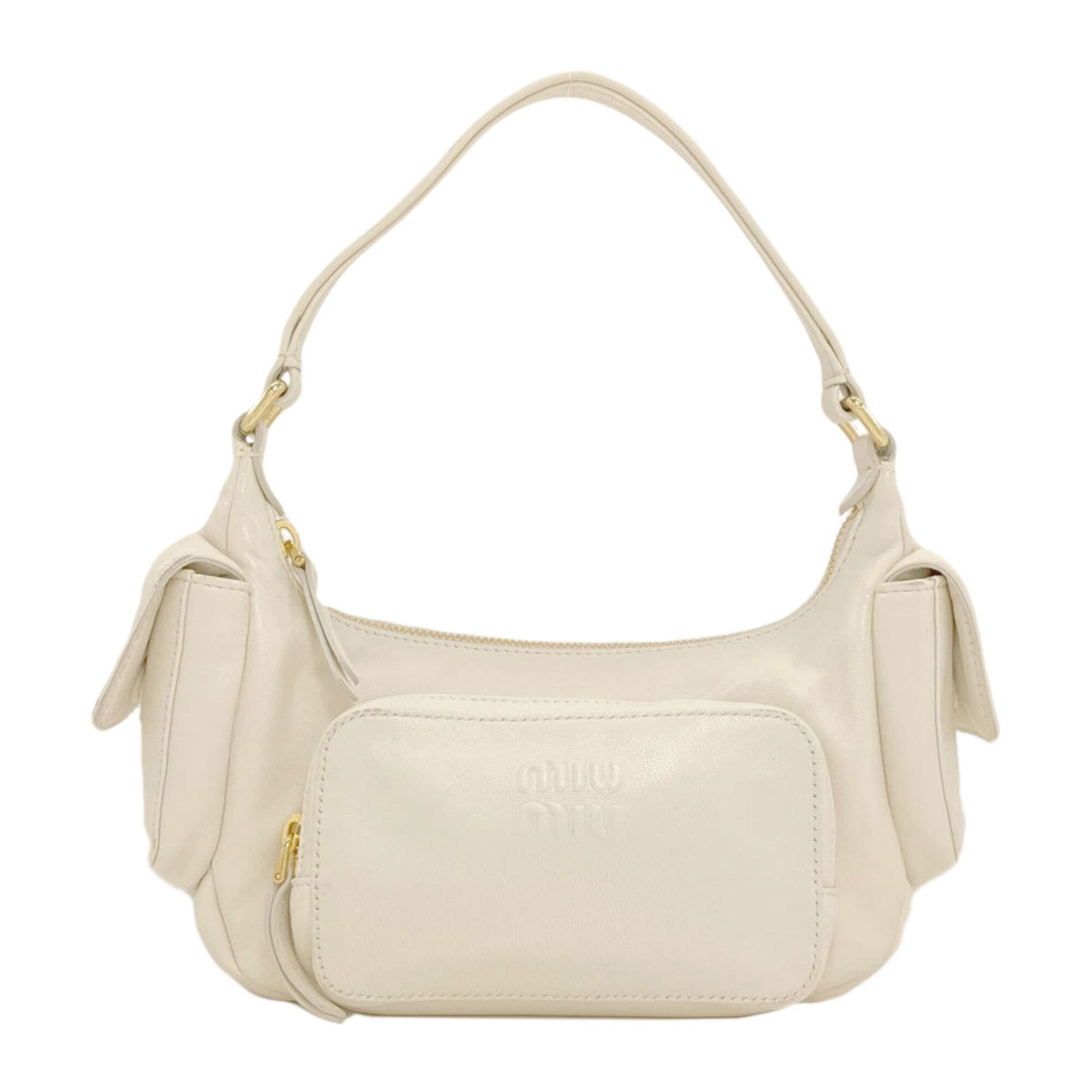 Miu Miu White Leather Handbag (Pre-Owned)