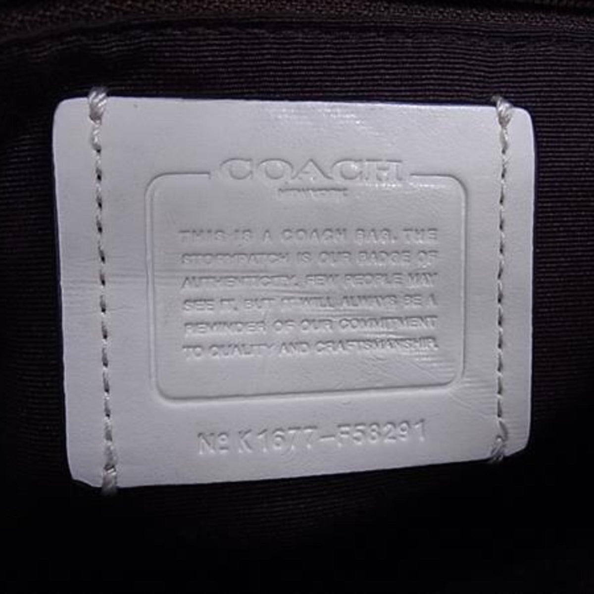 Coach Beige Ivory Pvc Leather Handbag Shoulder Bag Tote Bag (Pre-Owned)