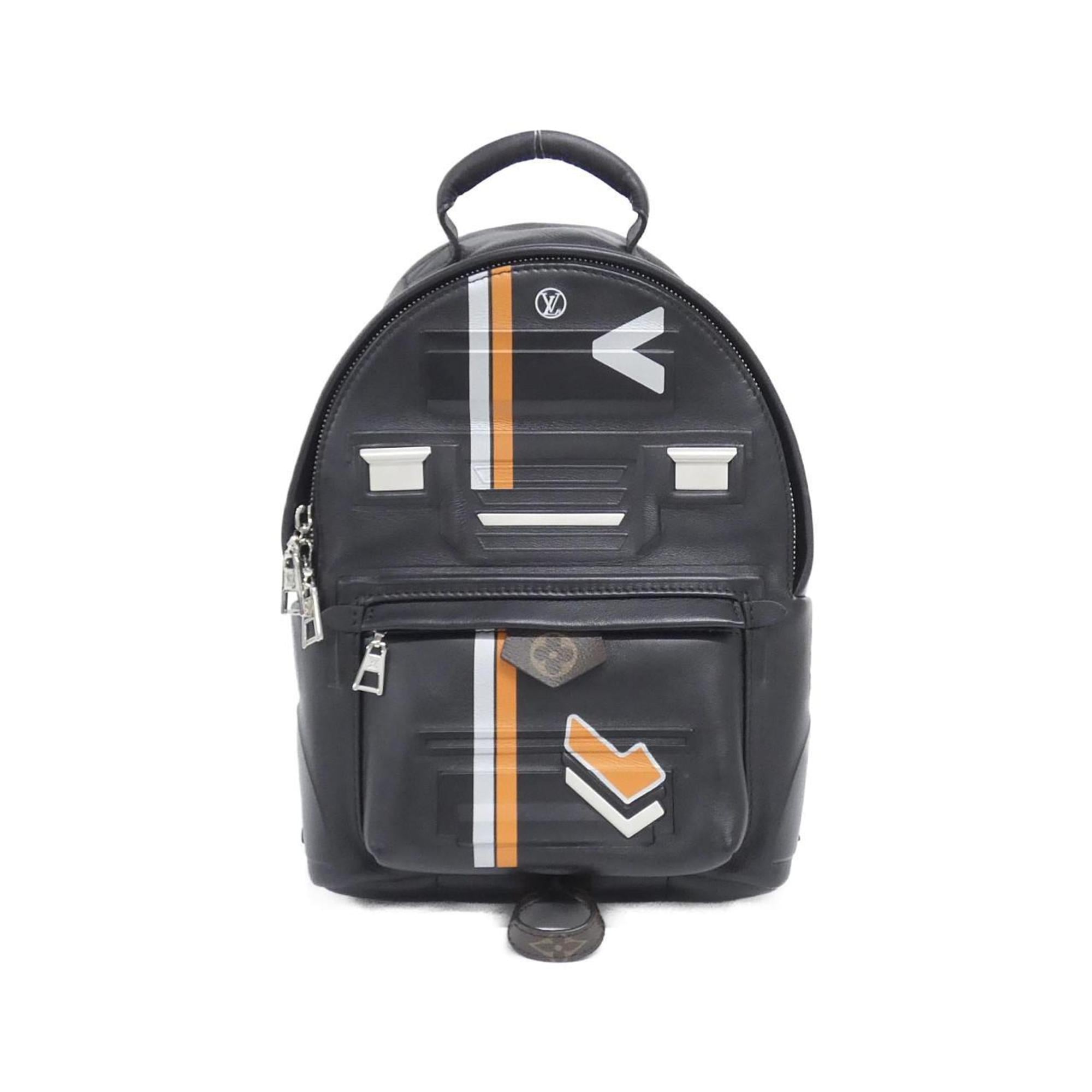 Louis Vuitton Black Leather Backpack (Pre-Owned)