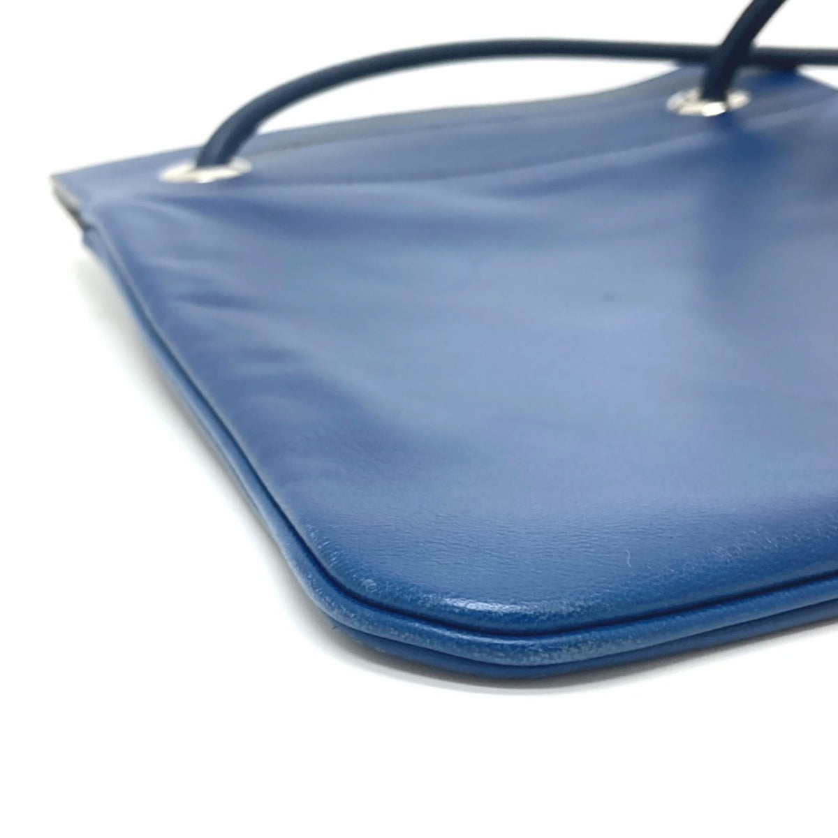 Hermes Blue Swift Leather Pochette Shoulder Bag (Pre-Owned)