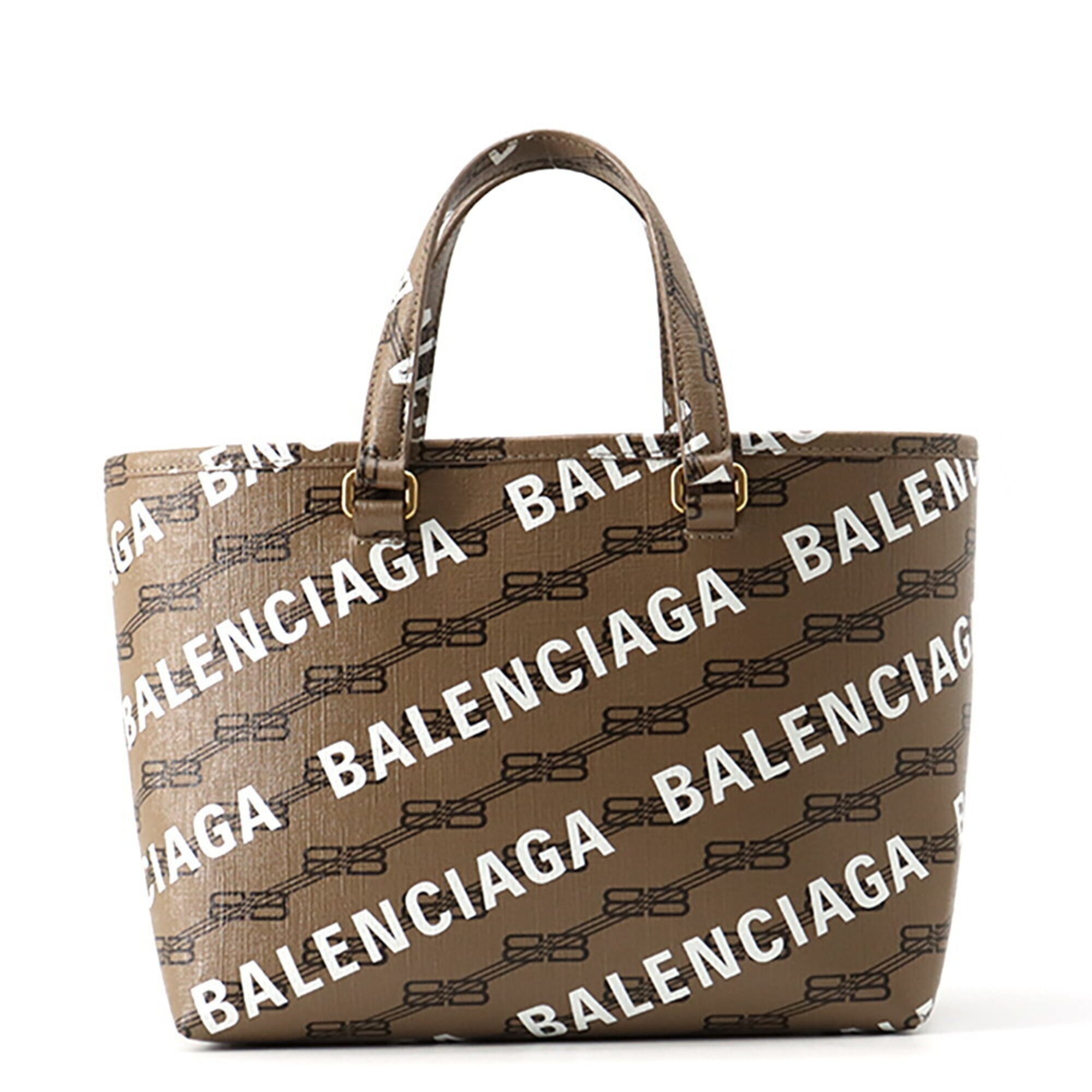 Balenciaga Brown Pvc Handbag (Pre-Owned)