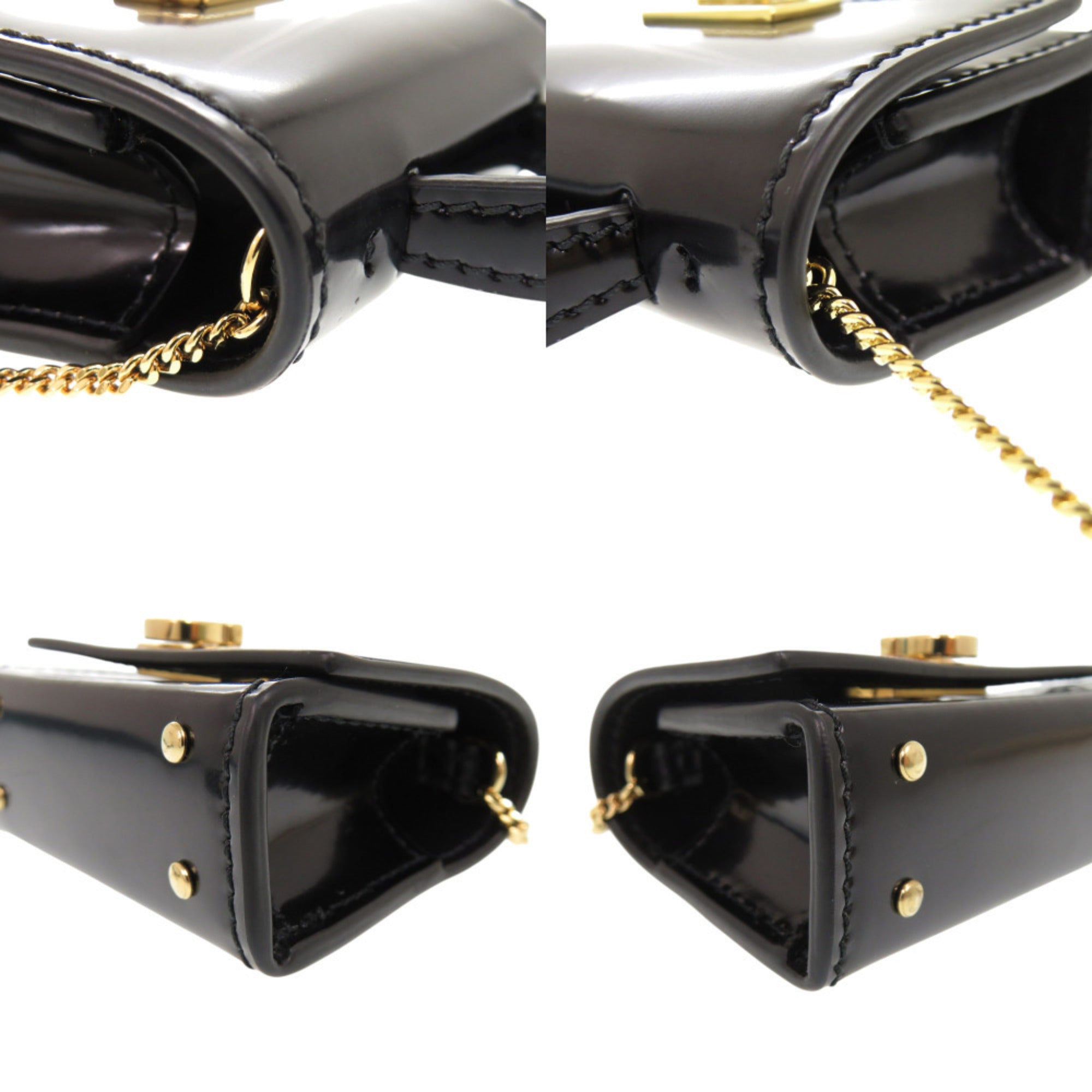 Salvatore Ferragamo Black Leather Shoulder Bag (Pre-Owned)
