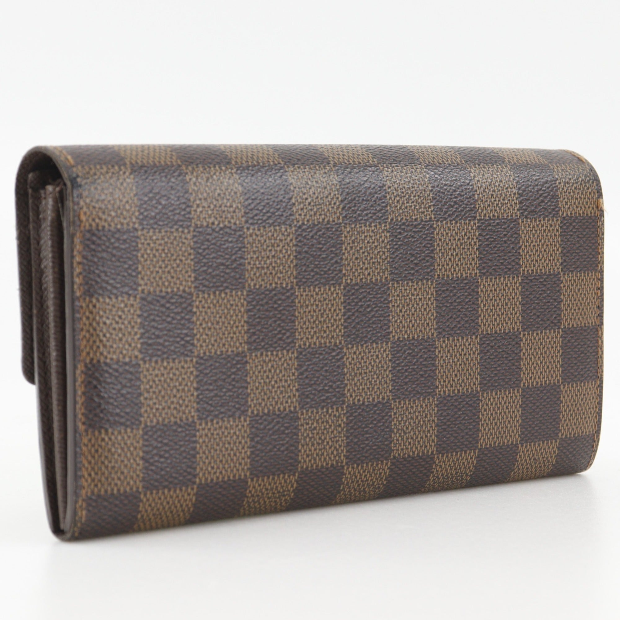 Louis Vuitton Brown Damier Canvas Long Wallet (Bi-Fold) (Pre-Owned)