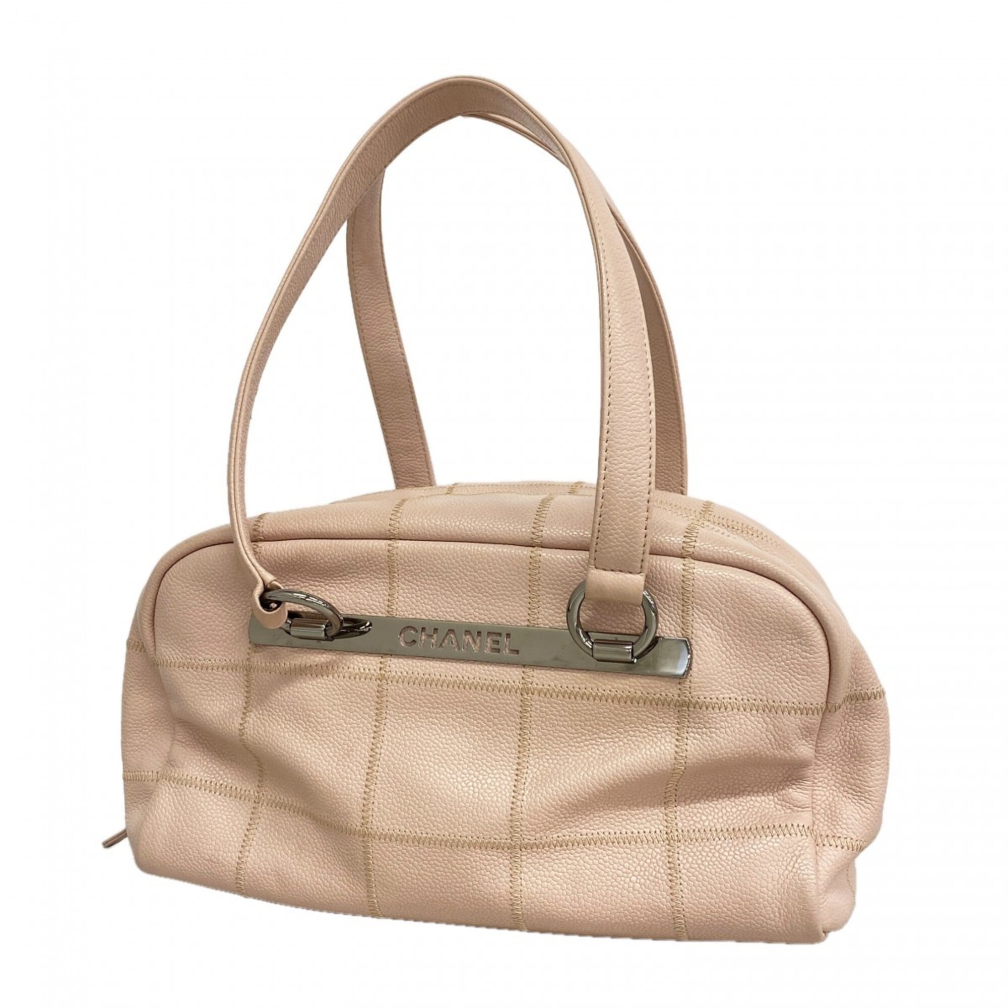 Chanel Baby Pink Grained Calfskin Handbag (Pre-Owned)