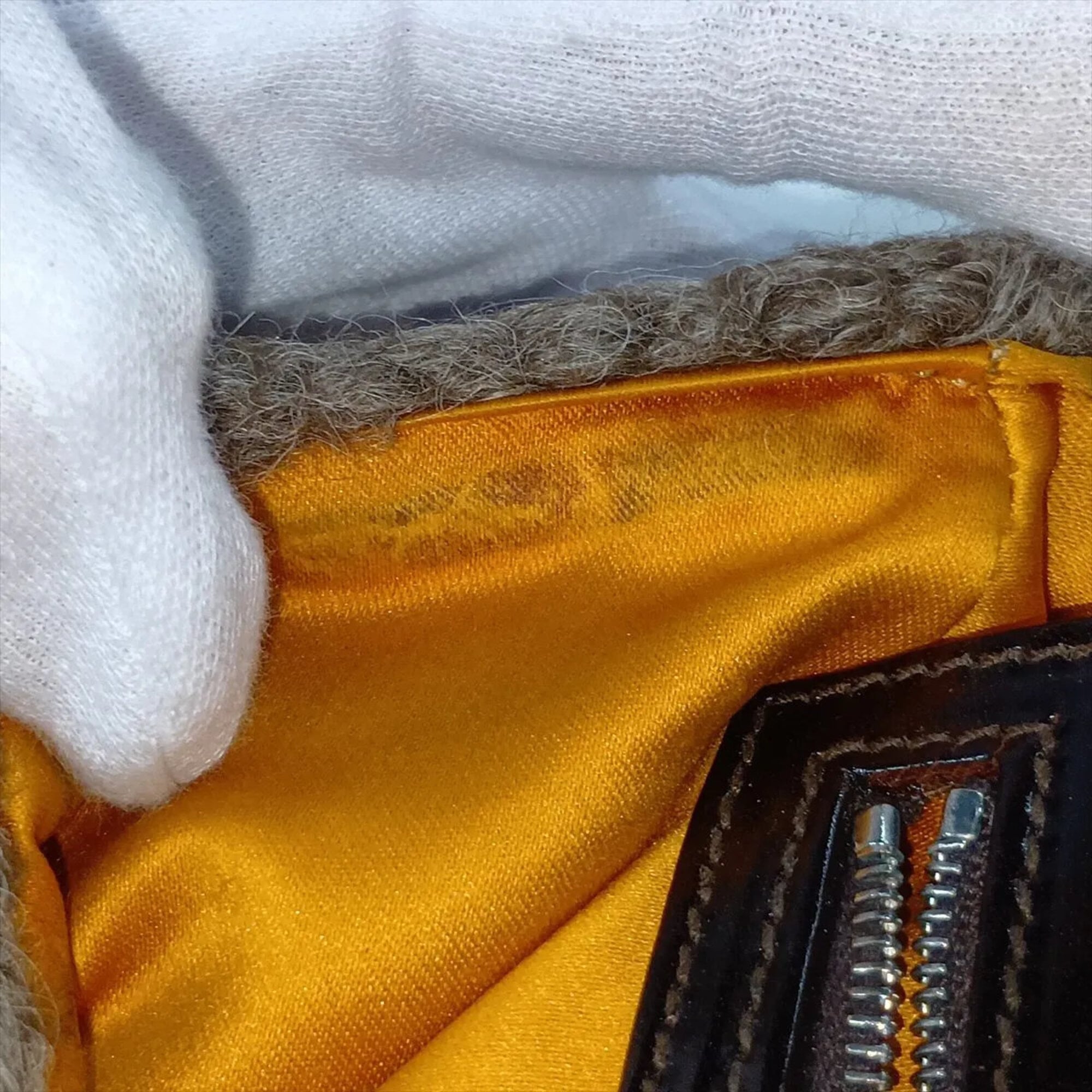 Fendi Brown Leather Handbag Shoulder Bag Tote Bag (Pre-Owned)