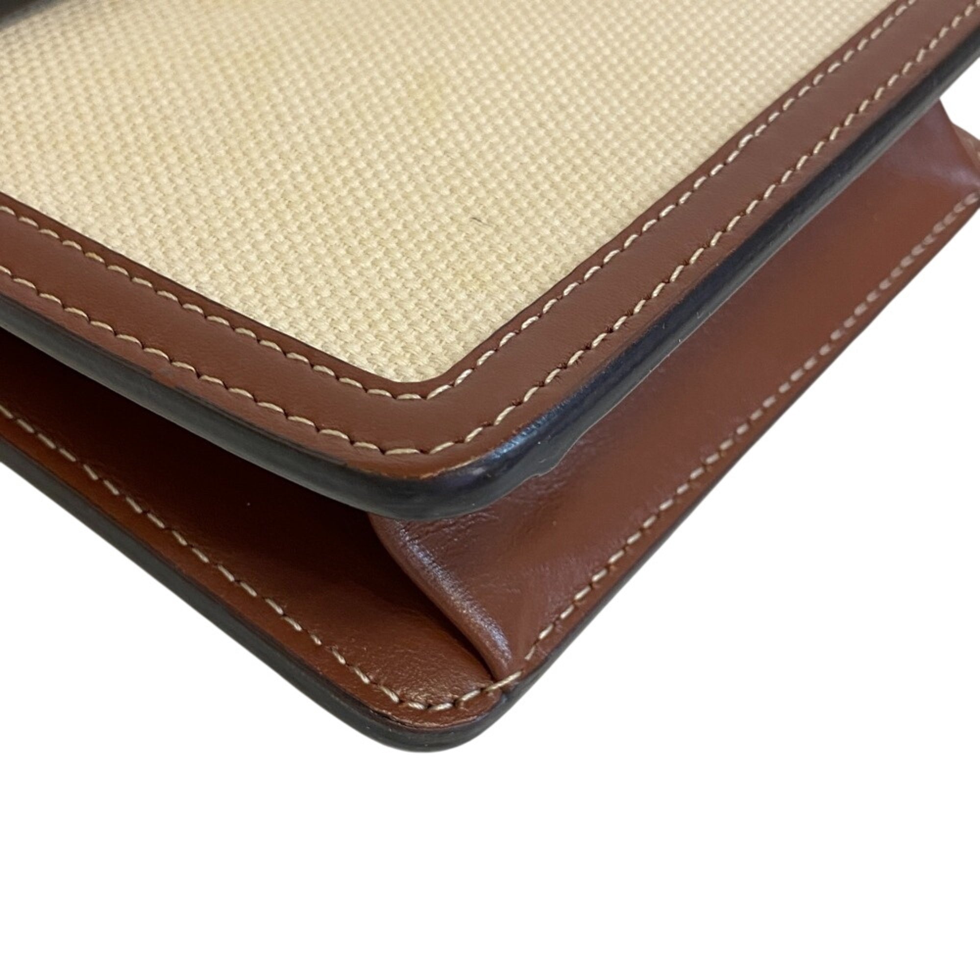 Tory Burch Brown Canvas Shoulder Bag (Pre-Owned)