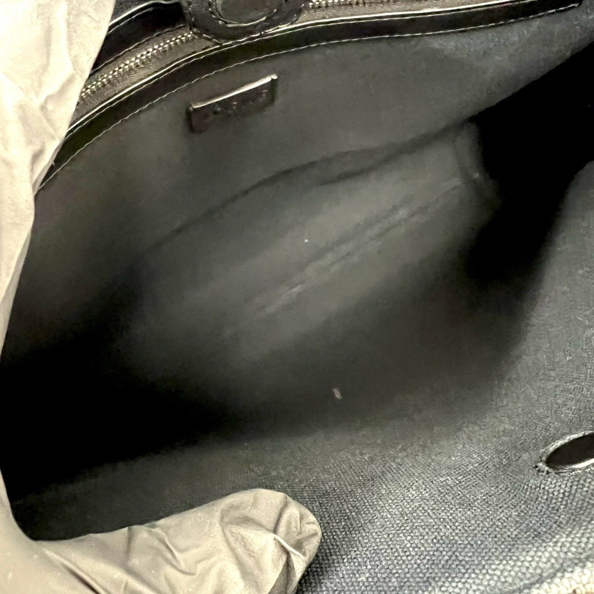 Loewe Black Gray Canvas Leather Tote Bag (Pre-Owned)