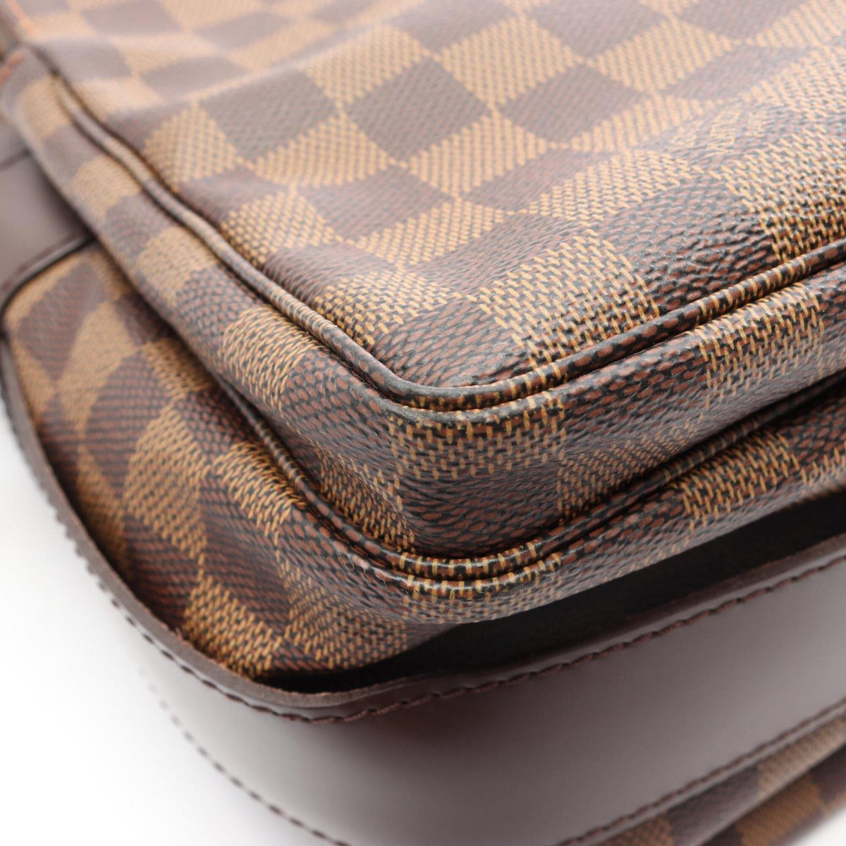 Louis Vuitton Brown Coated Canvas Pvc Leather Handbag Shoulder Bag (Pre-Owned)