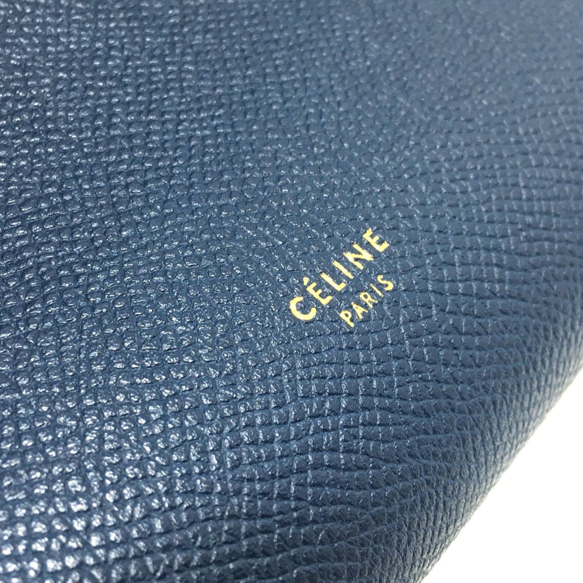 Celine Navy Leather Handbag (Pre-Owned)