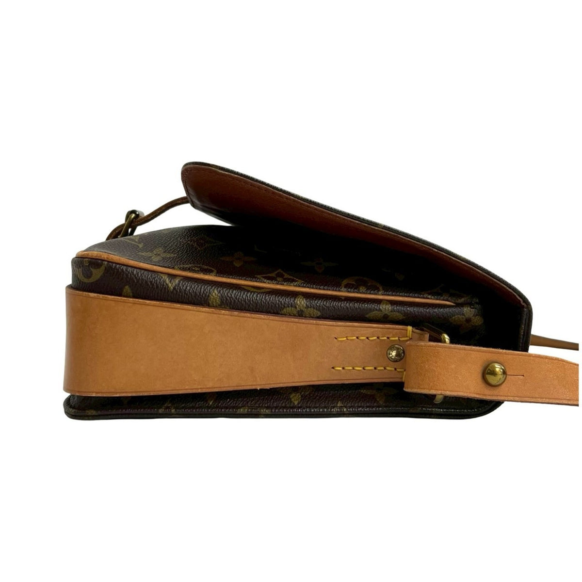 Louis Vuitton Brown Leather Pvc Pochette Shoulder Bag (Pre-Owned)