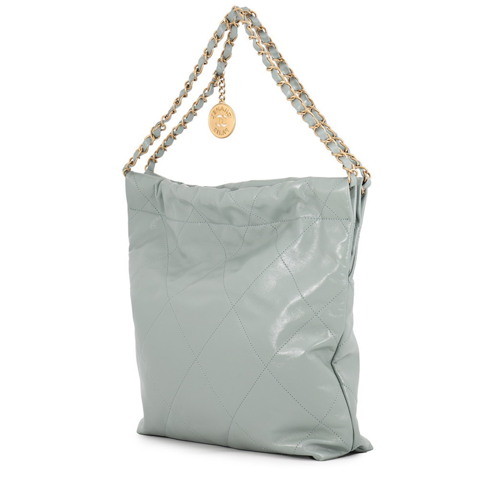 Chanel Matelasse Green Leather Handbag (Pre-Owned)