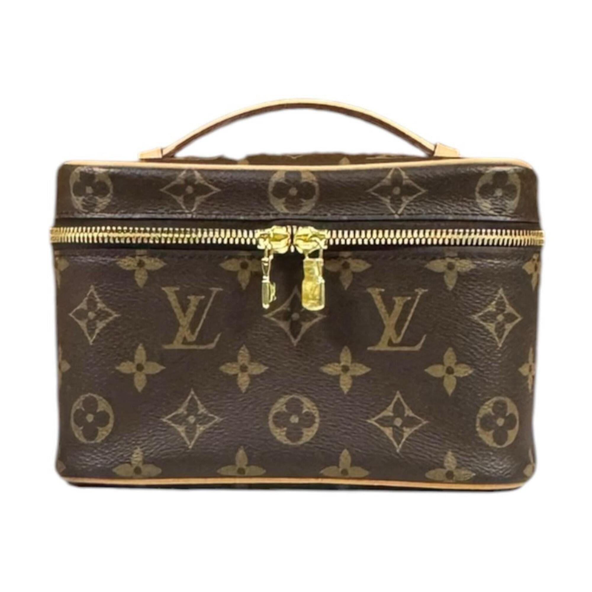 Louis Vuitton Brown Monogram Or Monogram Handbag Pouch Vanity Bag (Pre-Owned)
